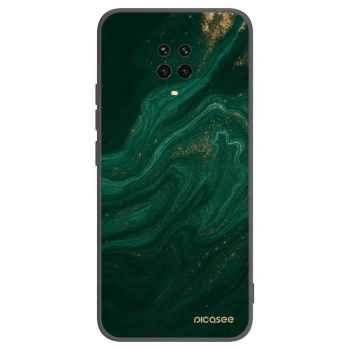 Picasee crna silikonska maskica za Xiaomi Redmi Note 9 Pro - Green