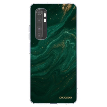 Picasee silikonska prozirna maskica za Xiaomi Mi Note 10 Lite - Green