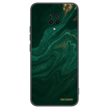 Picasee crna silikonska maskica za Xiaomi Redmi Note 9S - Green