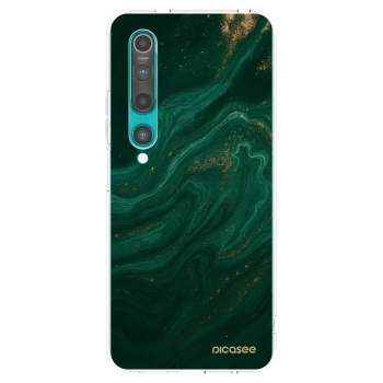 Picasee silikonska prozirna maskica za Xiaomi Mi 10 - Green