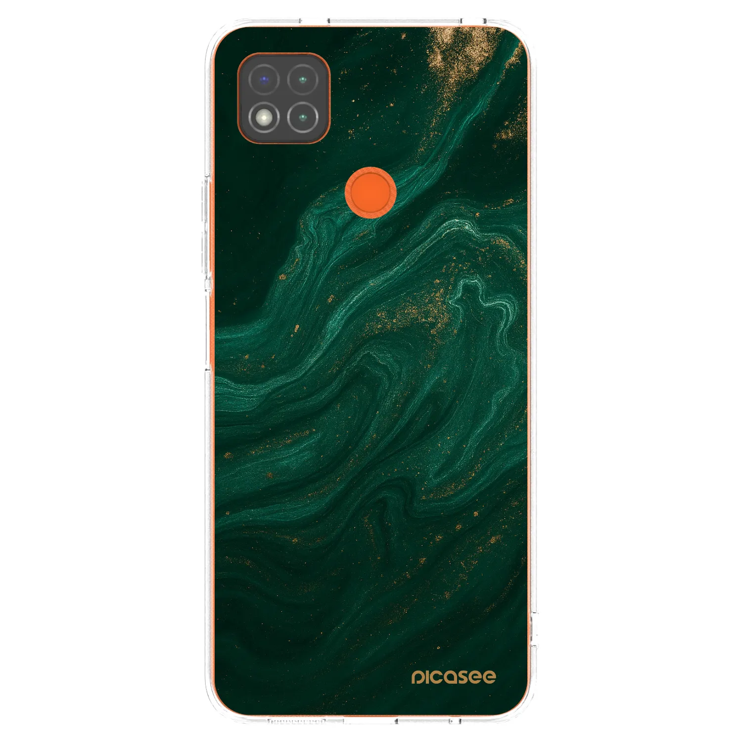 Picasee silikonska prozirna maskica za Xiaomi Redmi 9C - Green