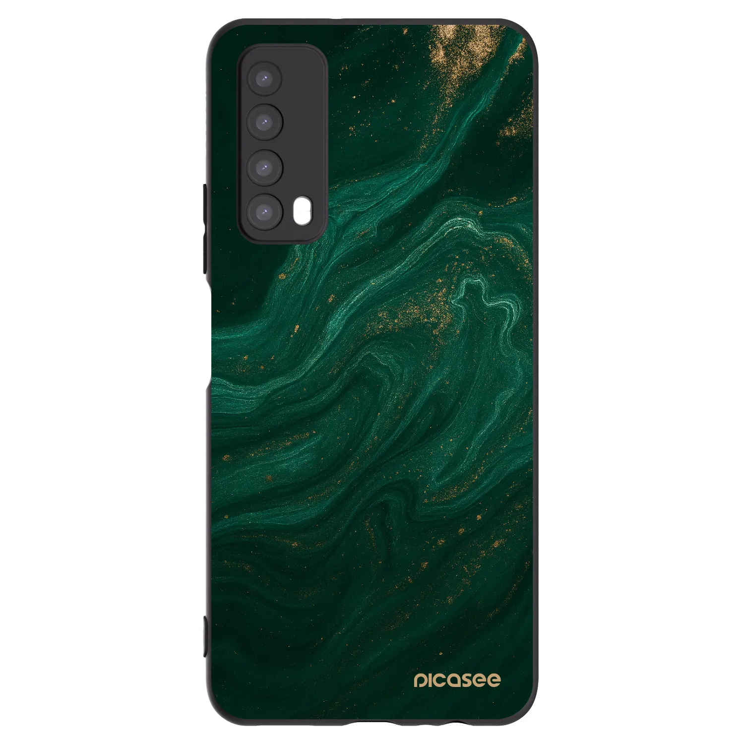 Picasee crna silikonska maskica za Huawei P Smart 2021 - Green