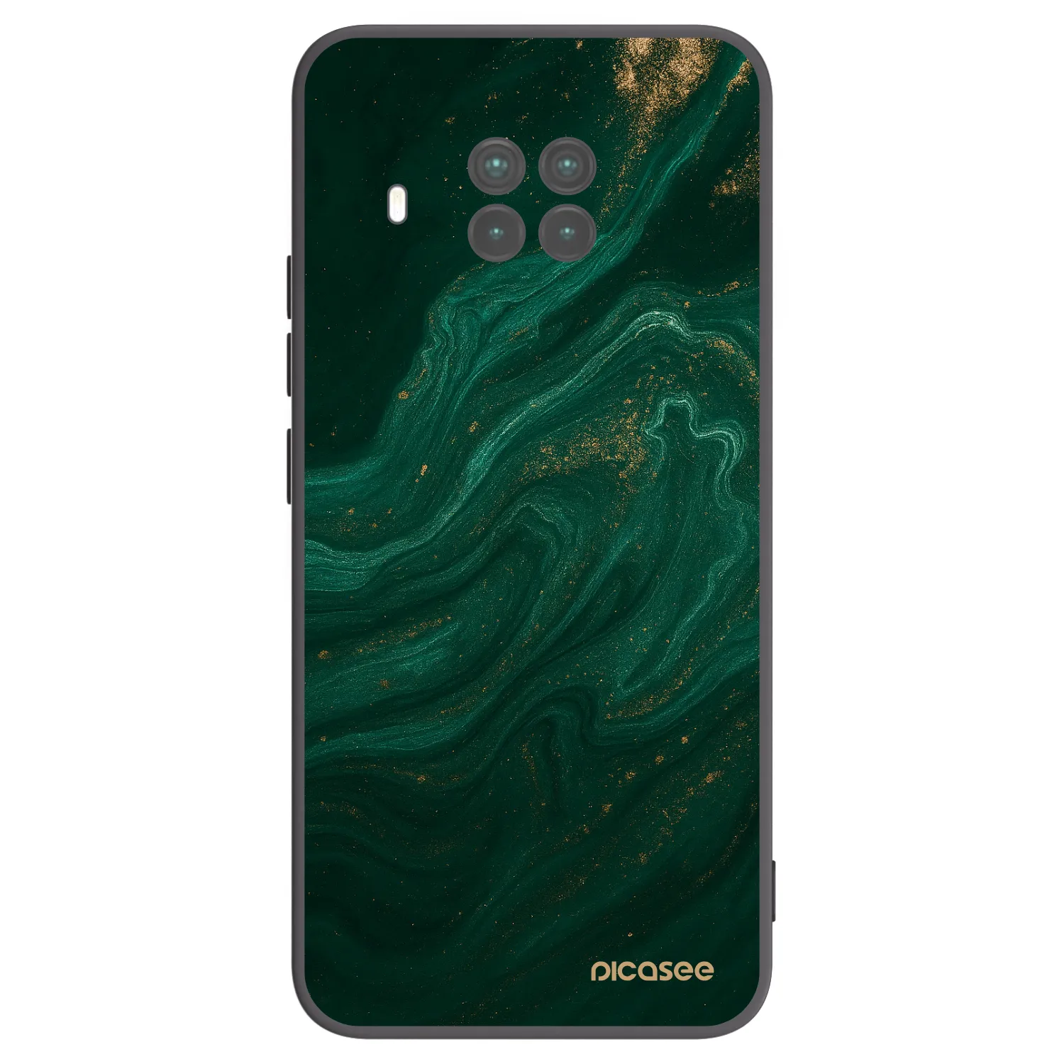 Picasee crna silikonska maskica za Xiaomi Mi 10T Lite - Green