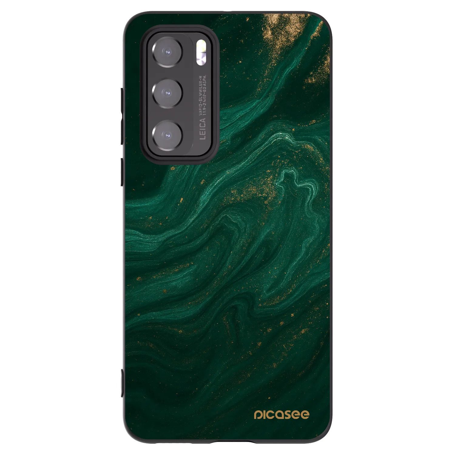 Picasee crna silikonska maskica za Huawei P40 - Green