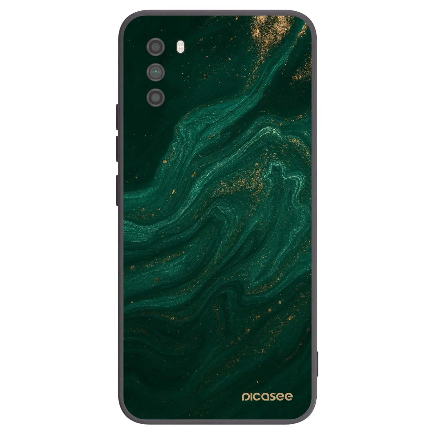 Picasee crna silikonska maskica za Xiaomi Poco M3 - Green