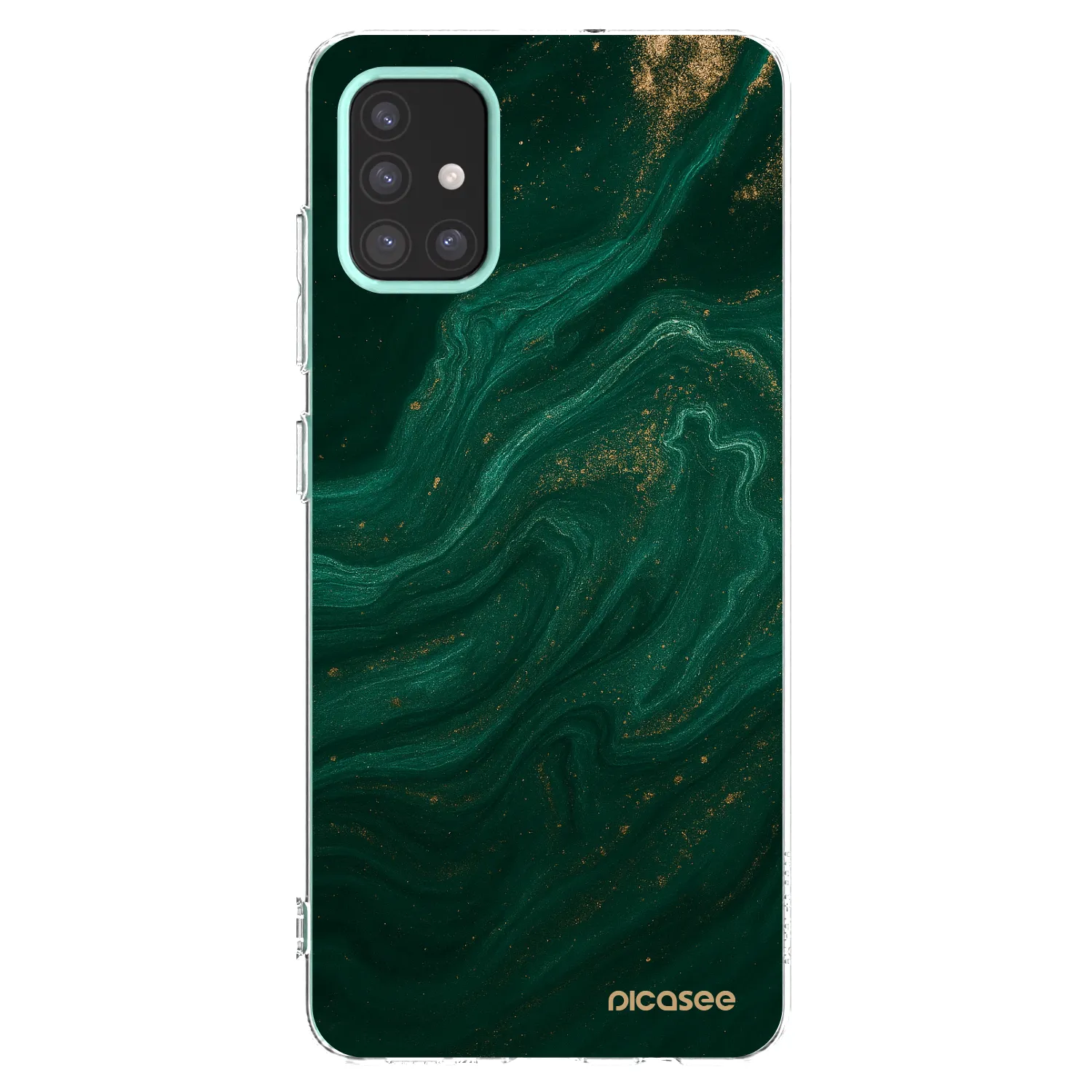Picasee silikonska prozirna maskica za Samsung Galaxy M31s - Green