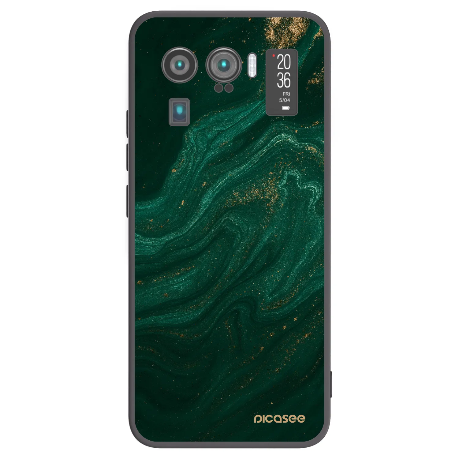 Picasee crna silikonska maskica za Xiaomi Mi 11 Ultra - Green
