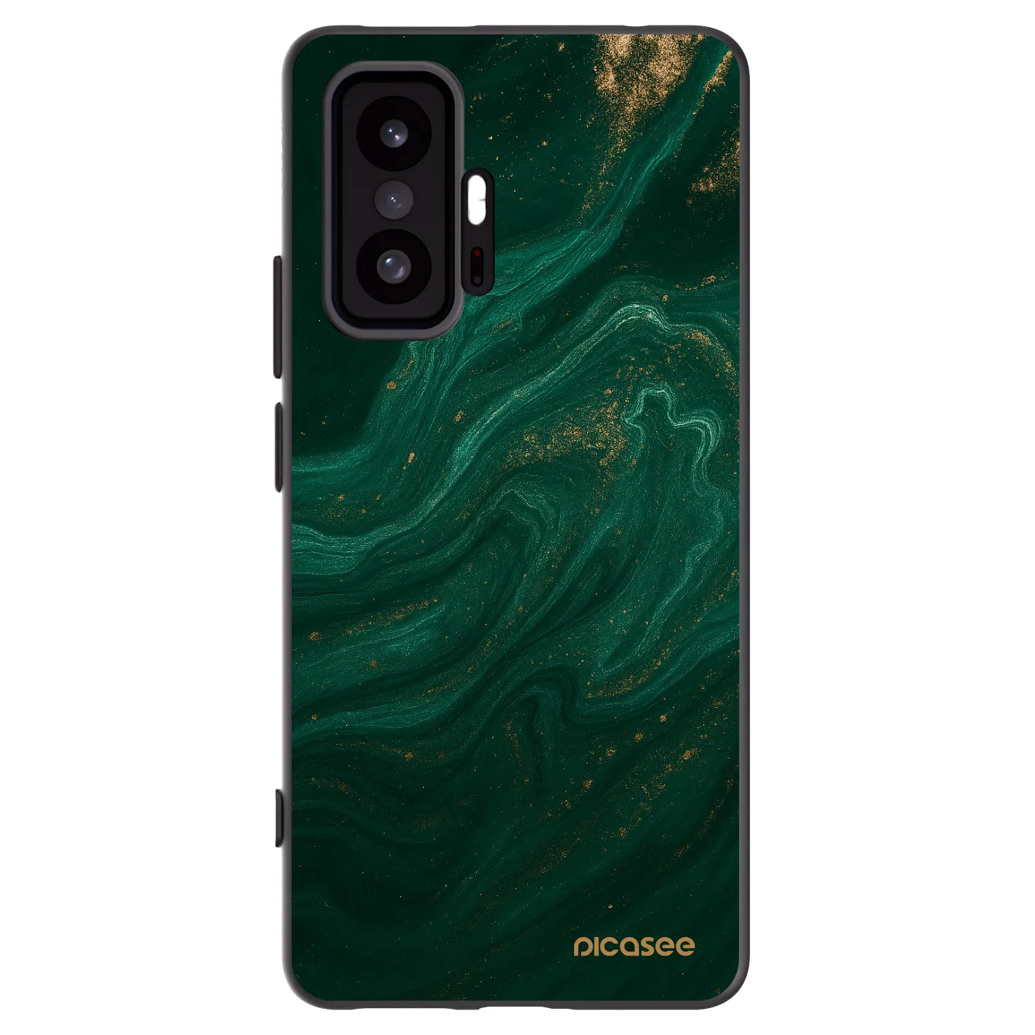 Picasee crna silikonska maskica za Xiaomi 11T - Green