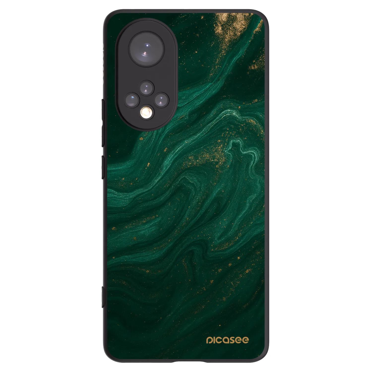 Picasee crna silikonska maskica za Huawei Nova 9 - Green