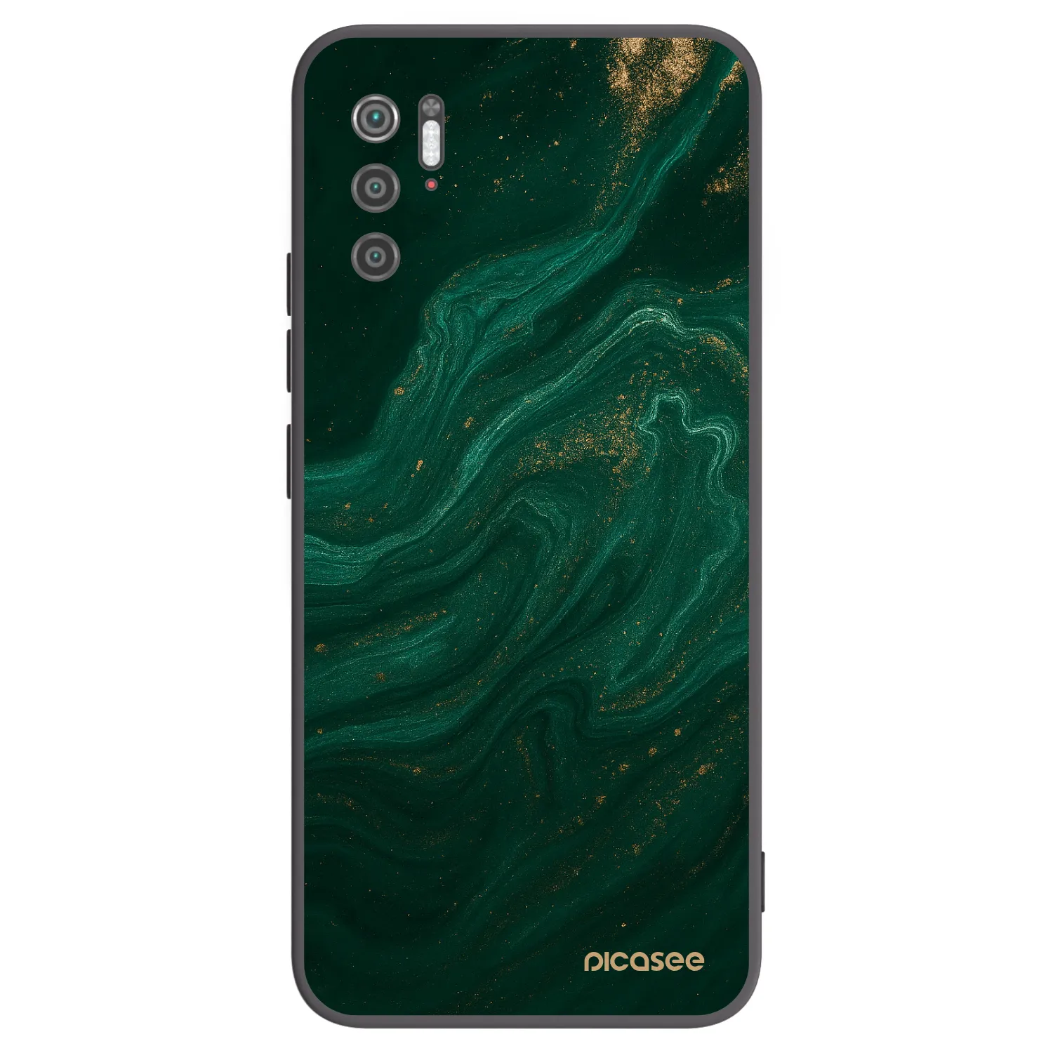Picasee crna silikonska maskica za Xiaomi Poco M3 Pro 5G - Green