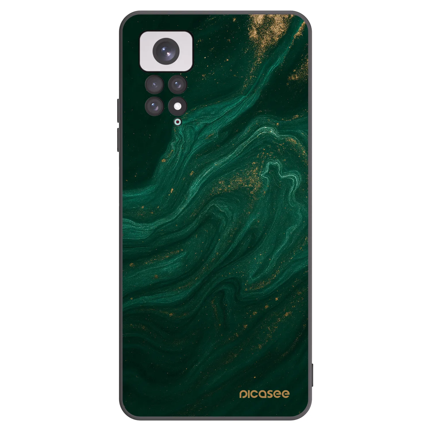 Picasee crna silikonska maskica za Xiaomi Redmi Note 11 - Green