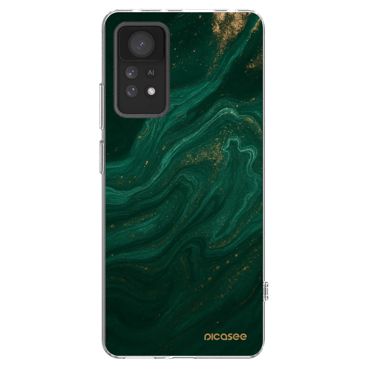 Picasee silikonska prozirna maskica za Xiaomi Redmi Note 11 Pro 5G - Green