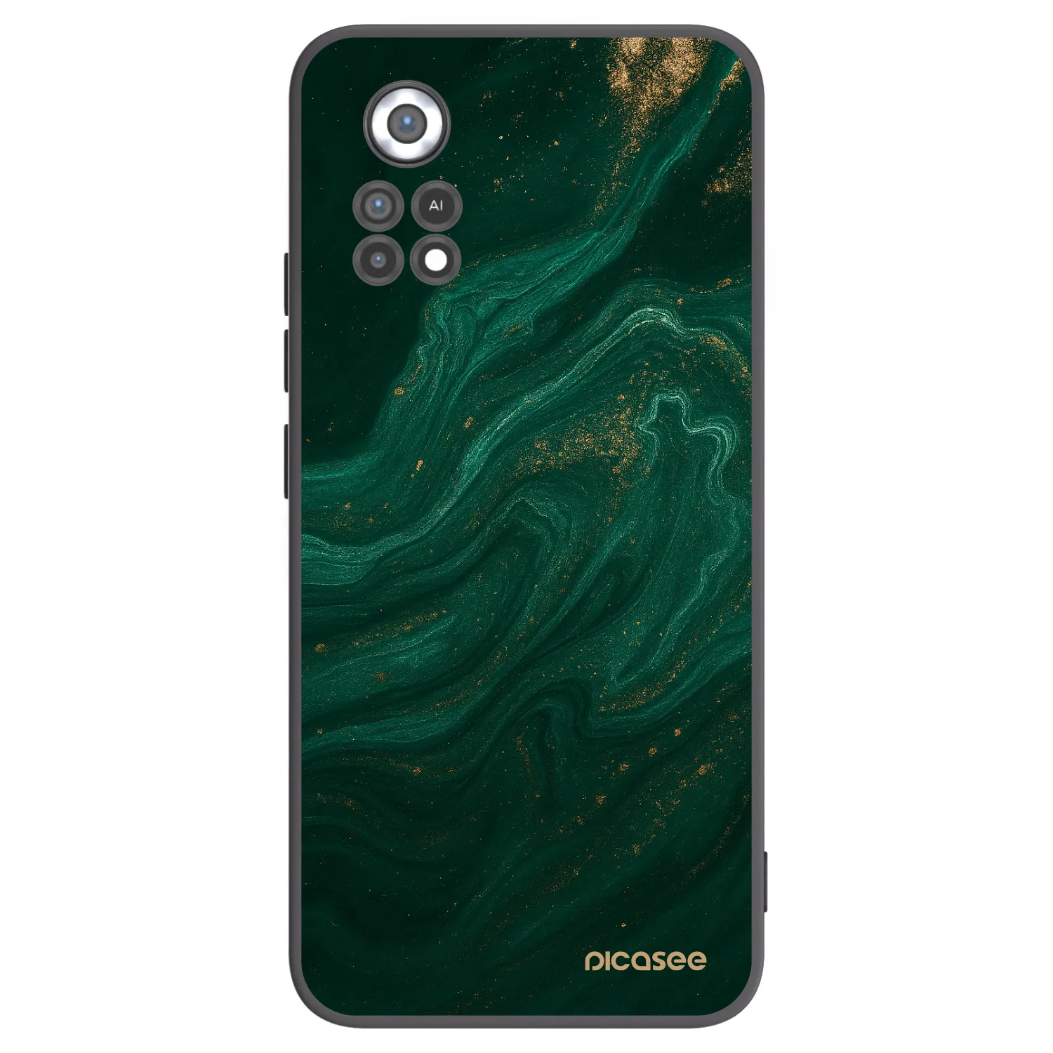 Picasee crna silikonska maskica za Xiaomi Poco X4 Pro 5G - Green