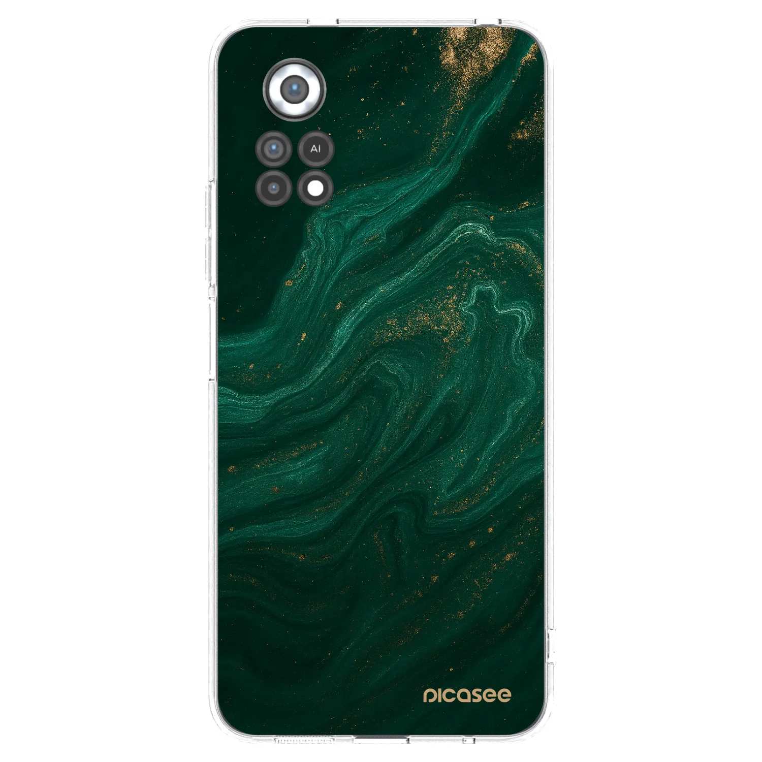 Picasee silikonska prozirna maskica za Xiaomi Poco X4 Pro 5G - Green