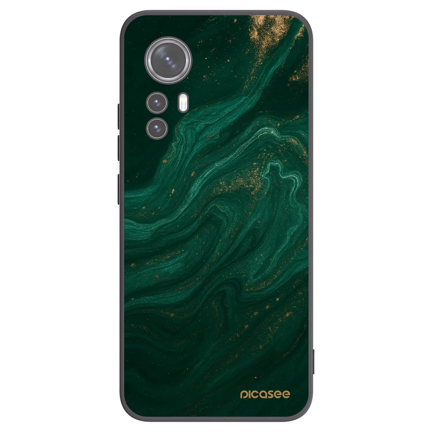 Picasee crna silikonska maskica za Xiaomi 12 - Green