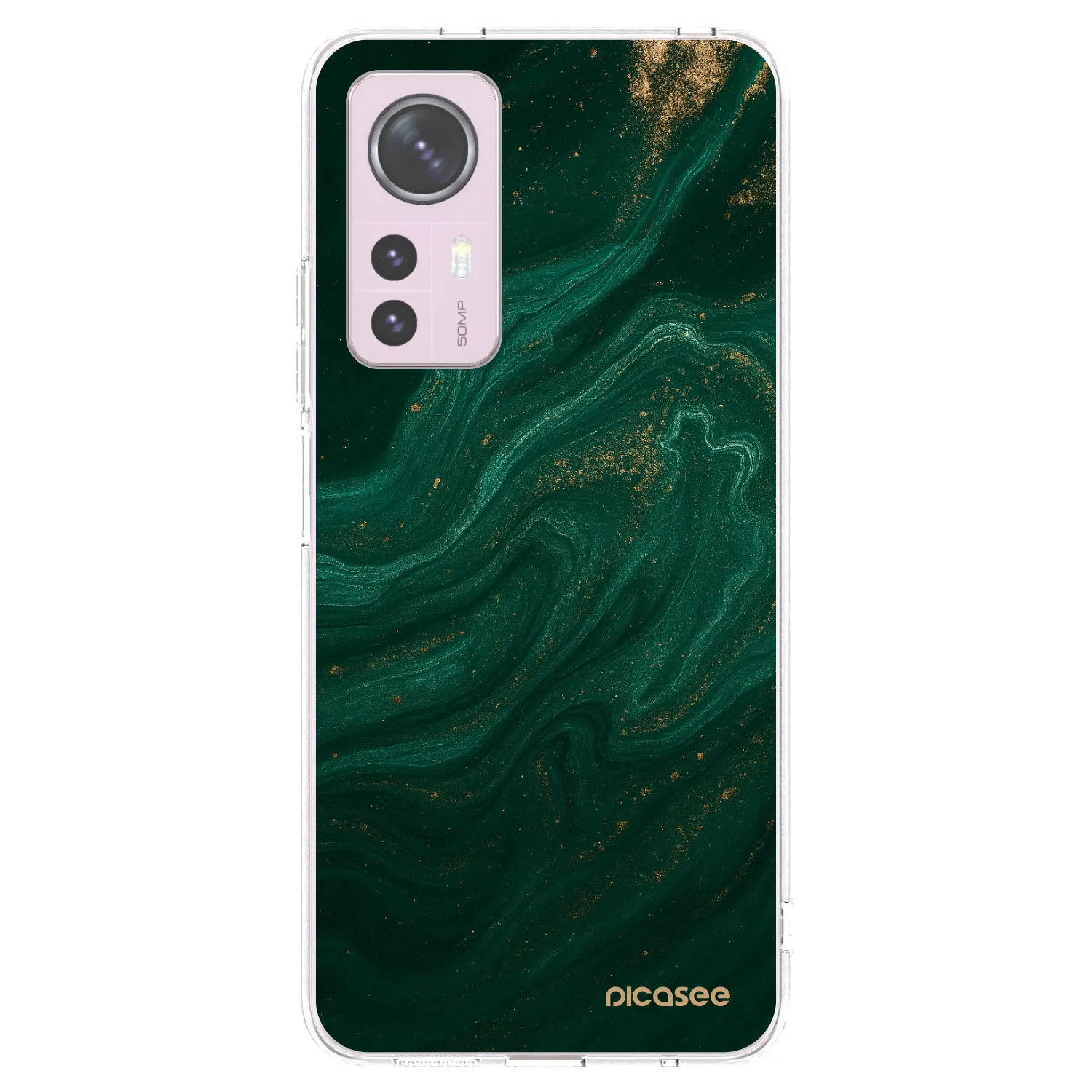 Picasee silikonska prozirna maskica za Xiaomi 12 - Green