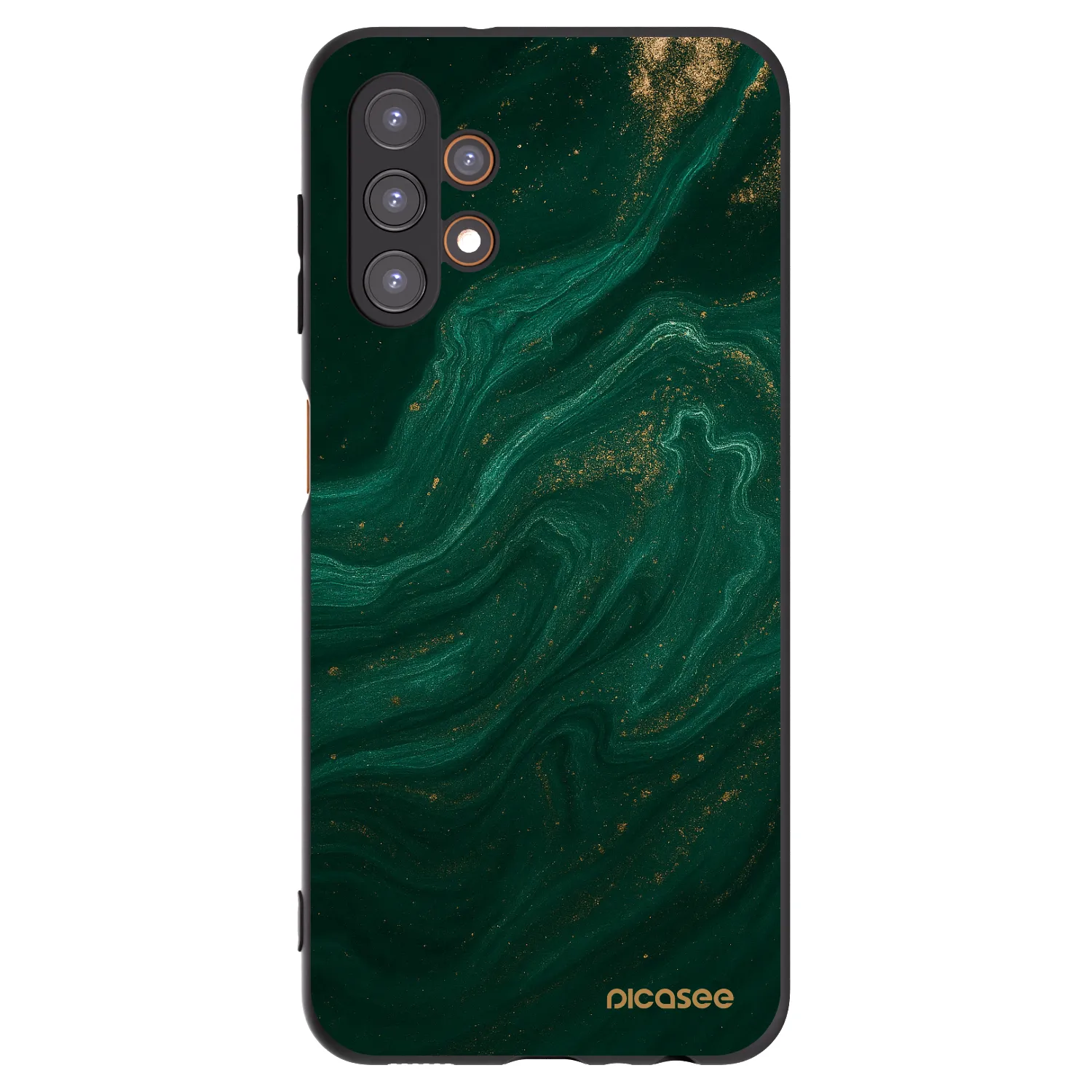 Picasee crna silikonska maskica za Samsung Galaxy A13 4G A135 - Green