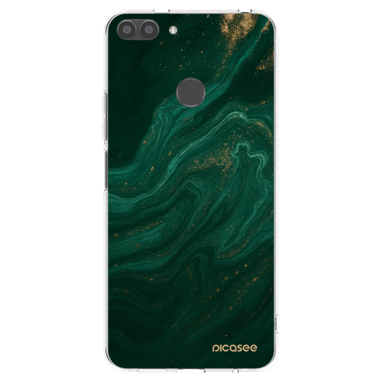 Picasee silikonska prozirna maskica za Huawei P Smart - Green