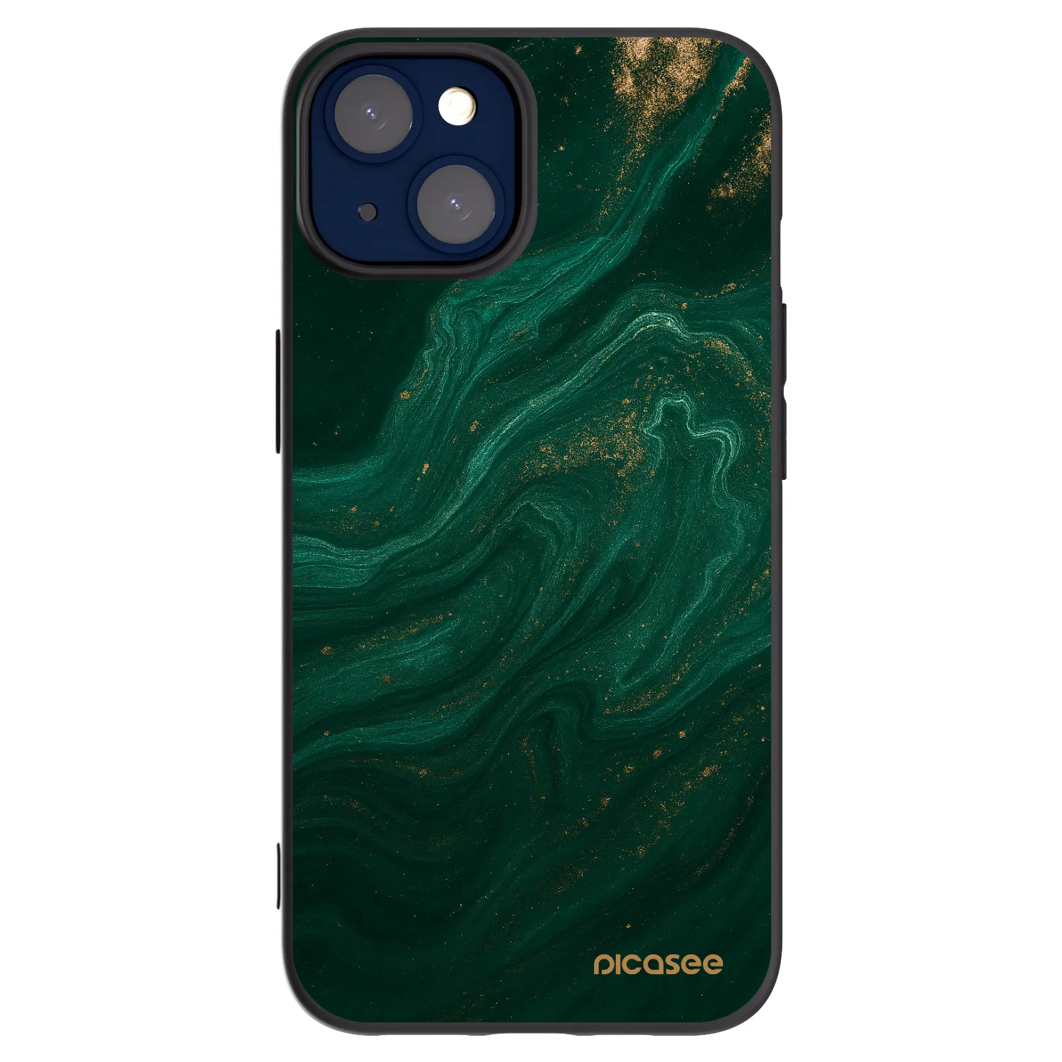 Picasee crna silikonska maskica za Apple iPhone 14 - Green