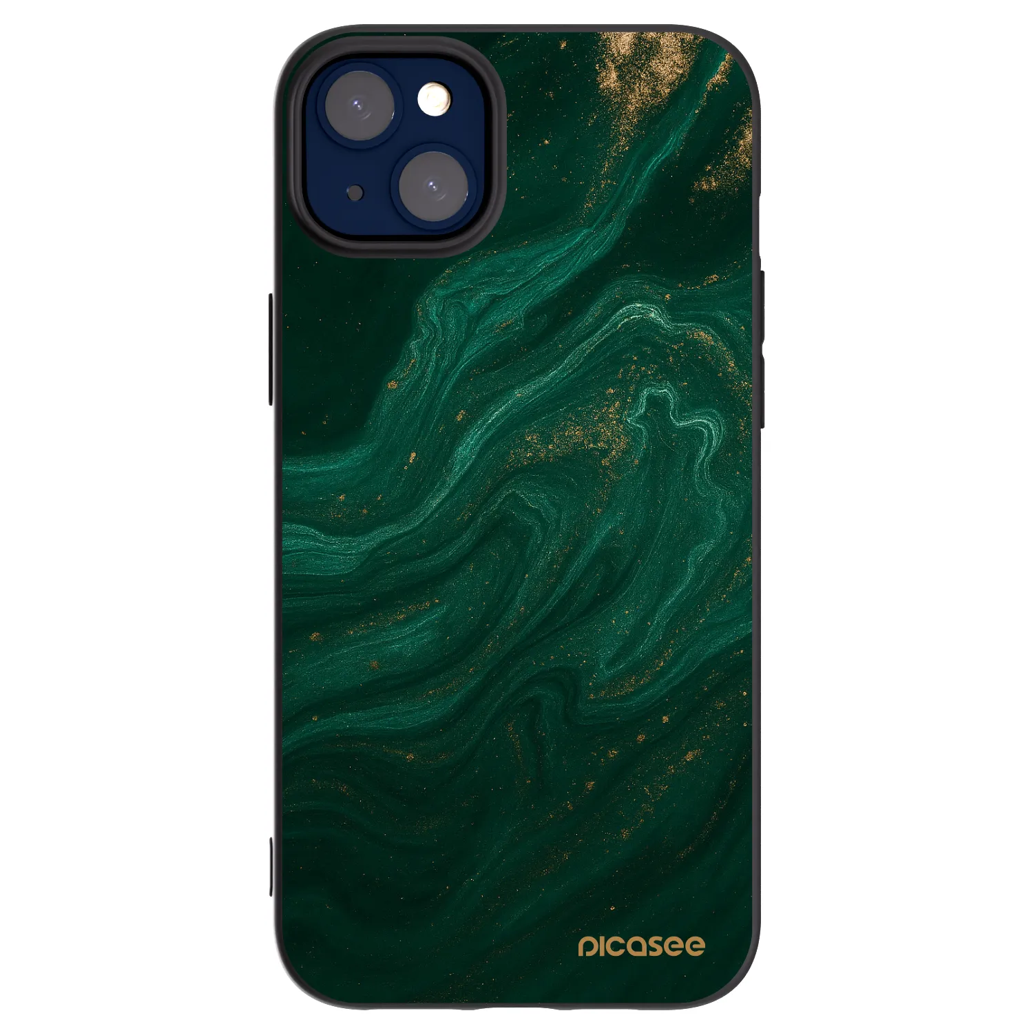 Picasee crna silikonska maskica za Apple iPhone 14 Plus - Green