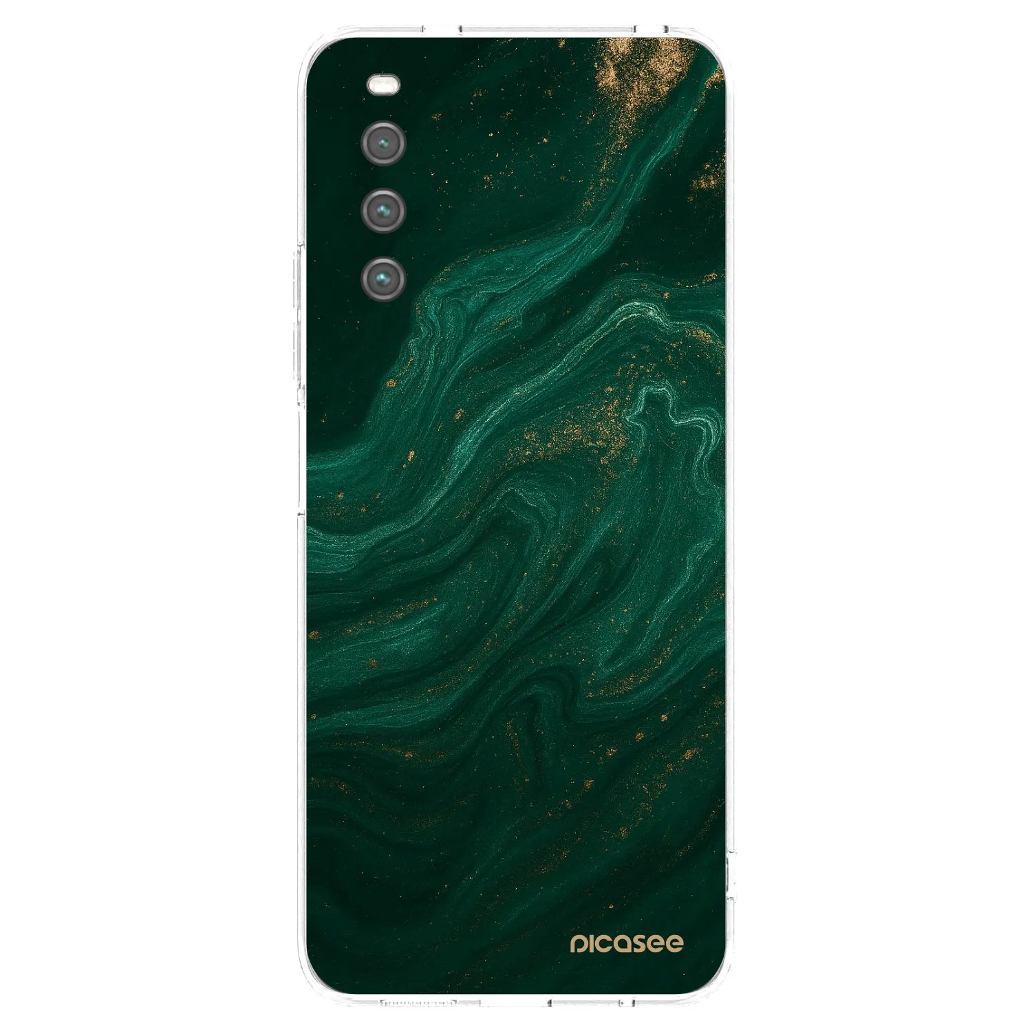 Picasee silikonska prozirna maskica za Sony Xperia 10 IV 5G - Green