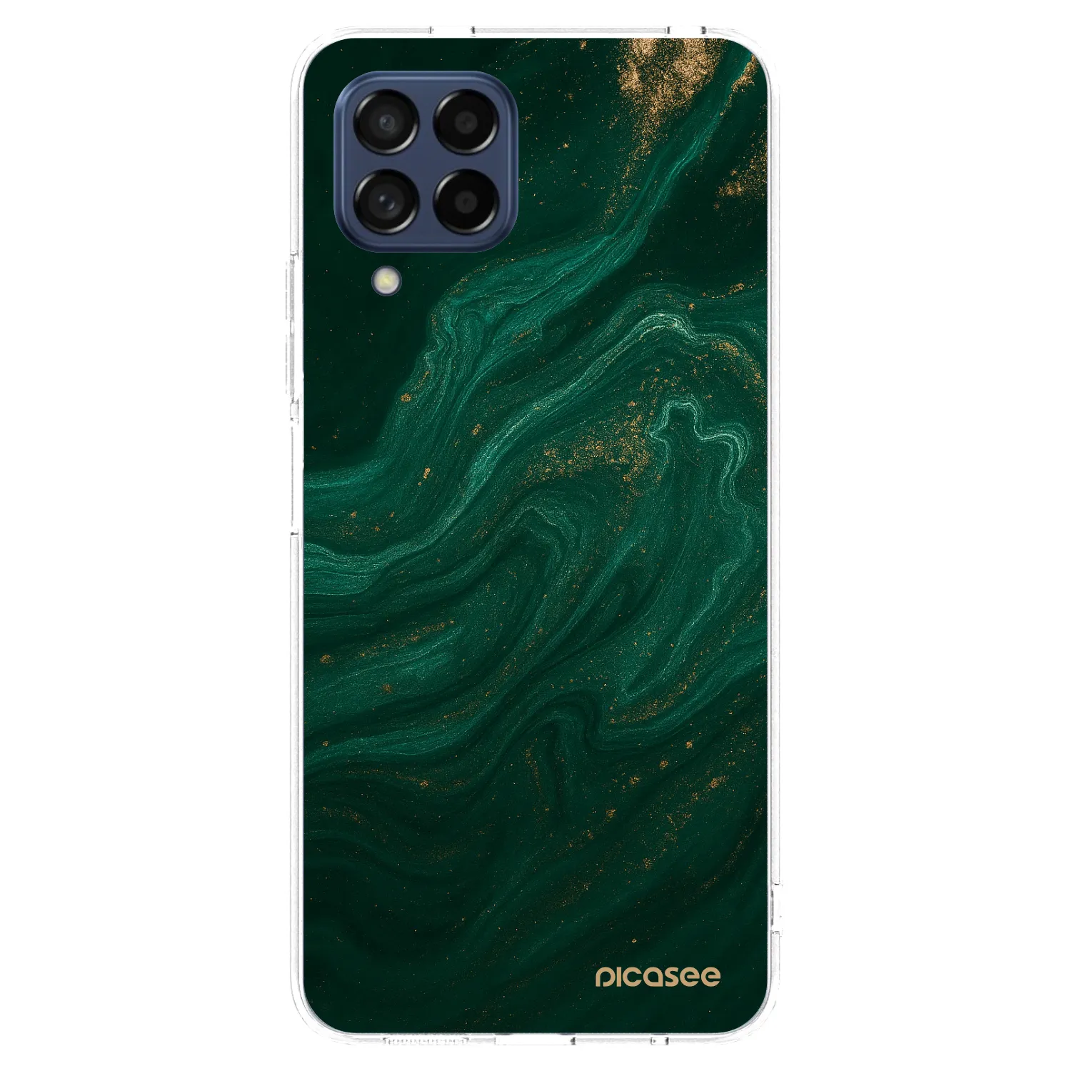 Picasee silikonska prozirna maskica za Samsung Galaxy M53 5G - Green