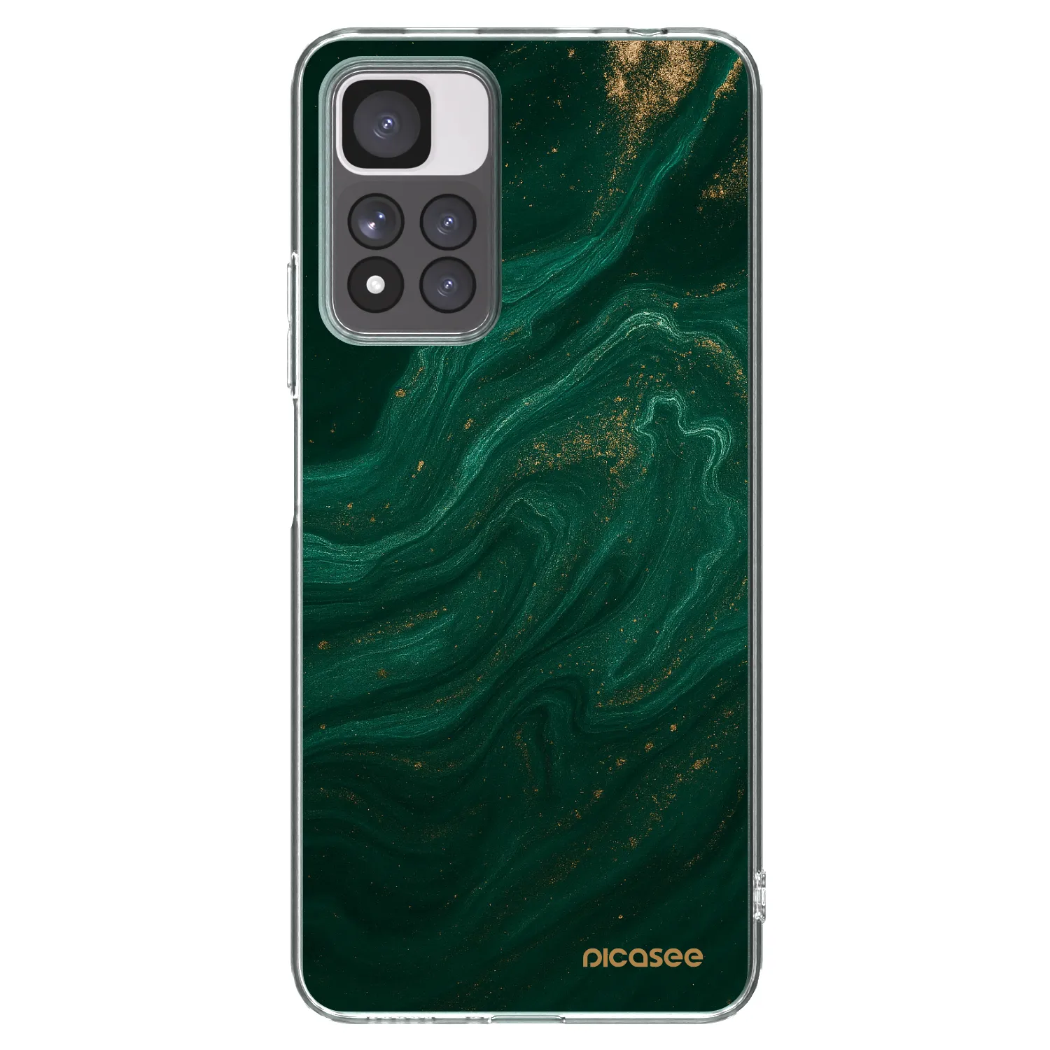 Picasee silikonska prozirna maskica za Xiaomi Redmi Note 11 Pro+ 5G - Green