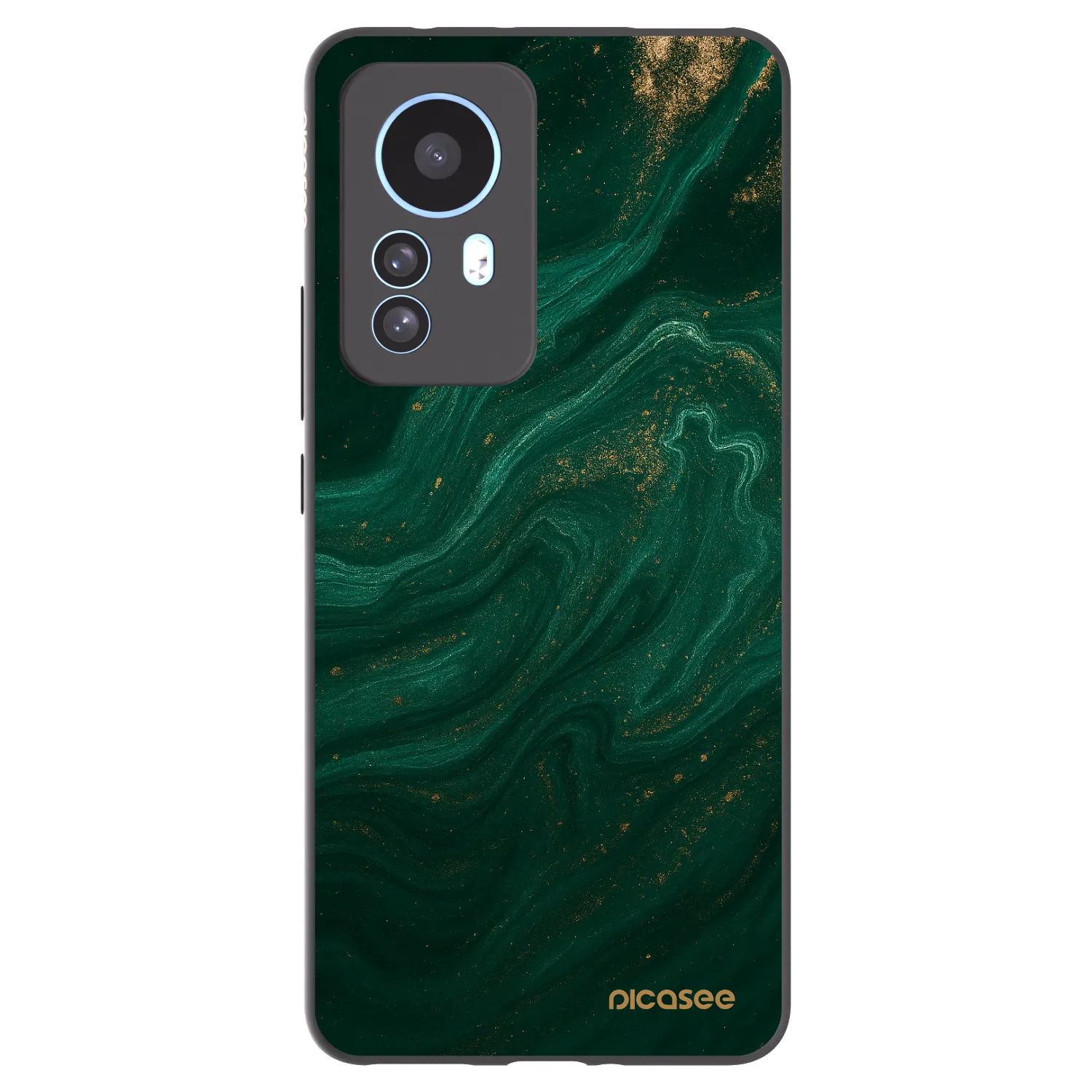 Picasee crna silikonska maskica za Xiaomi 12T Pro - Green