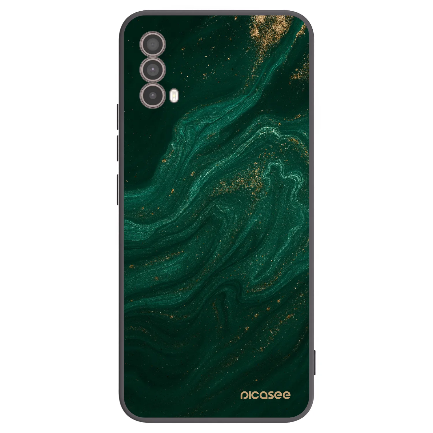 Picasee crna silikonska maskica za Motorola Moto E40 - Green
