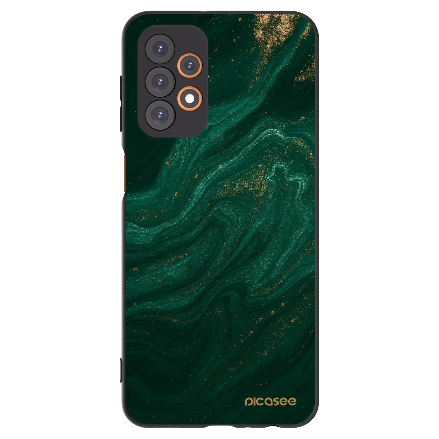 Picasee crna silikonska maskica za Samsung Galaxy A23 A235F 4G - Green