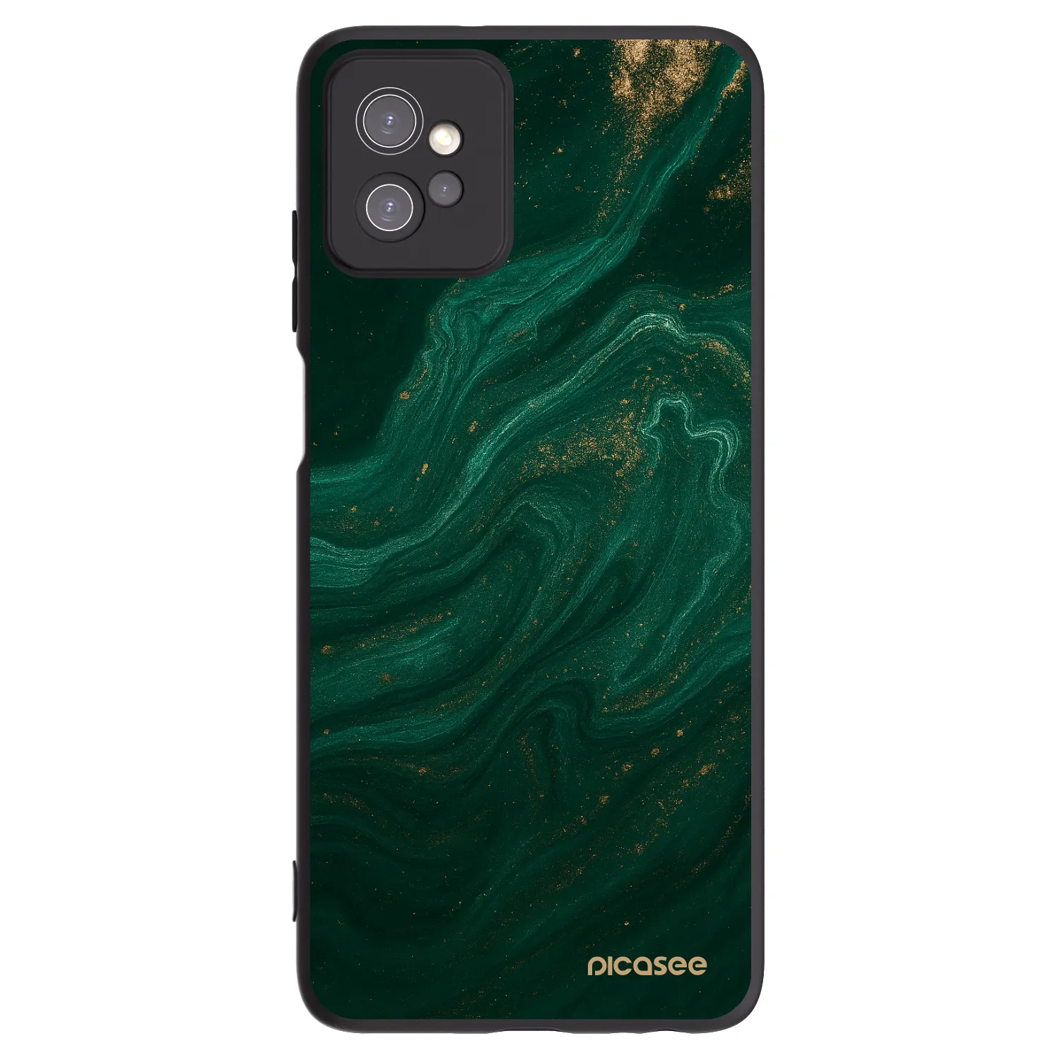 Picasee crna silikonska maskica za Motorola Moto G32 - Green