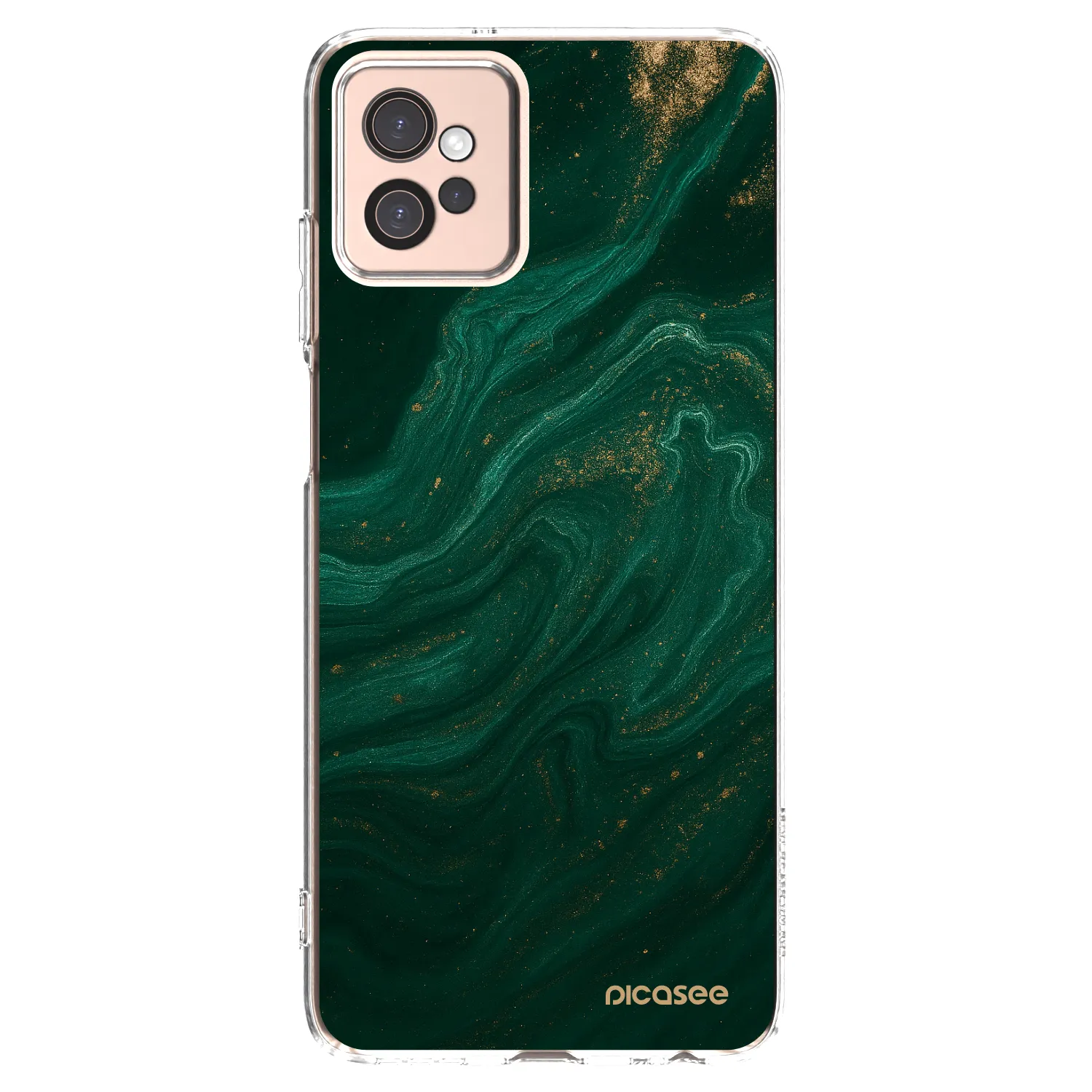 Picasee silikonska prozirna maskica za Motorola Moto G32 - Green