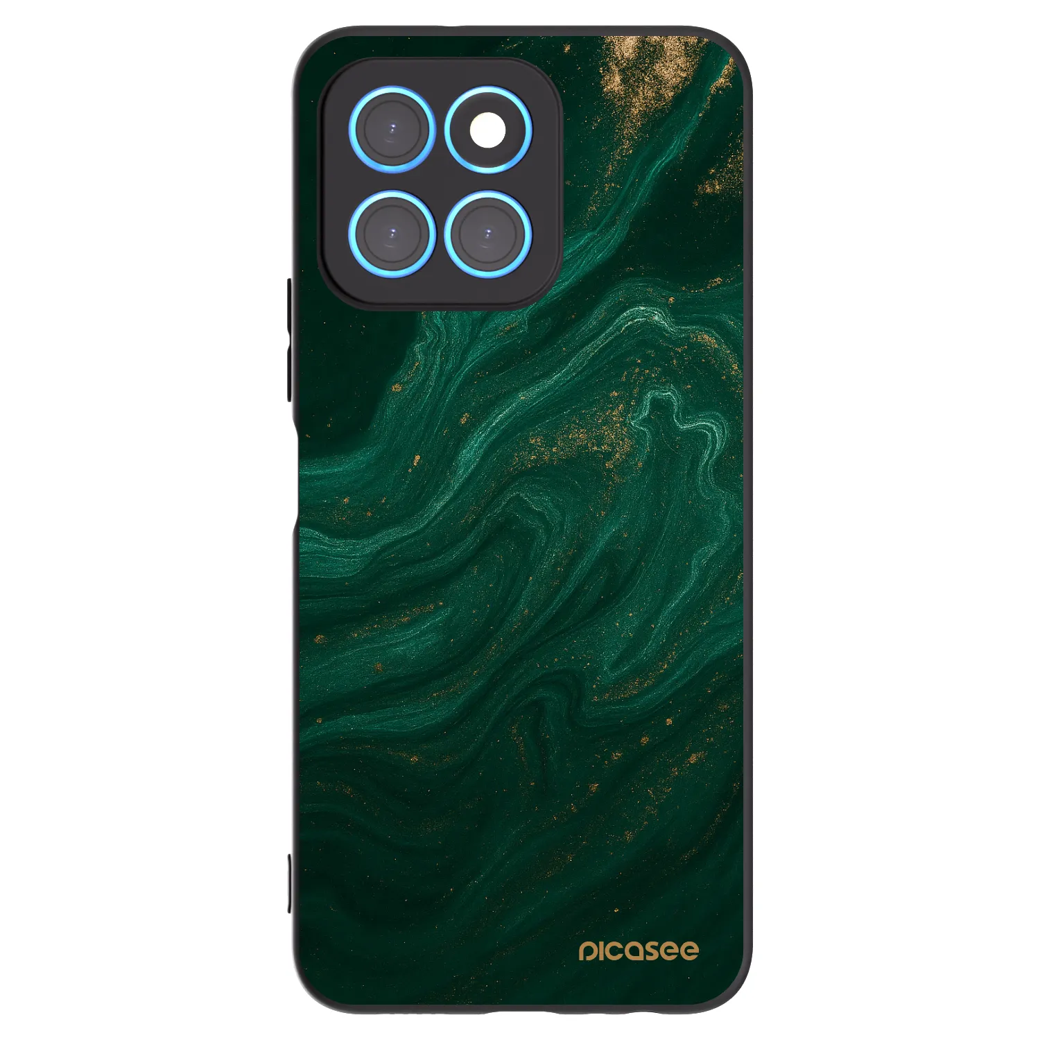 Picasee crna silikonska maskica za Honor X8 5G - Green