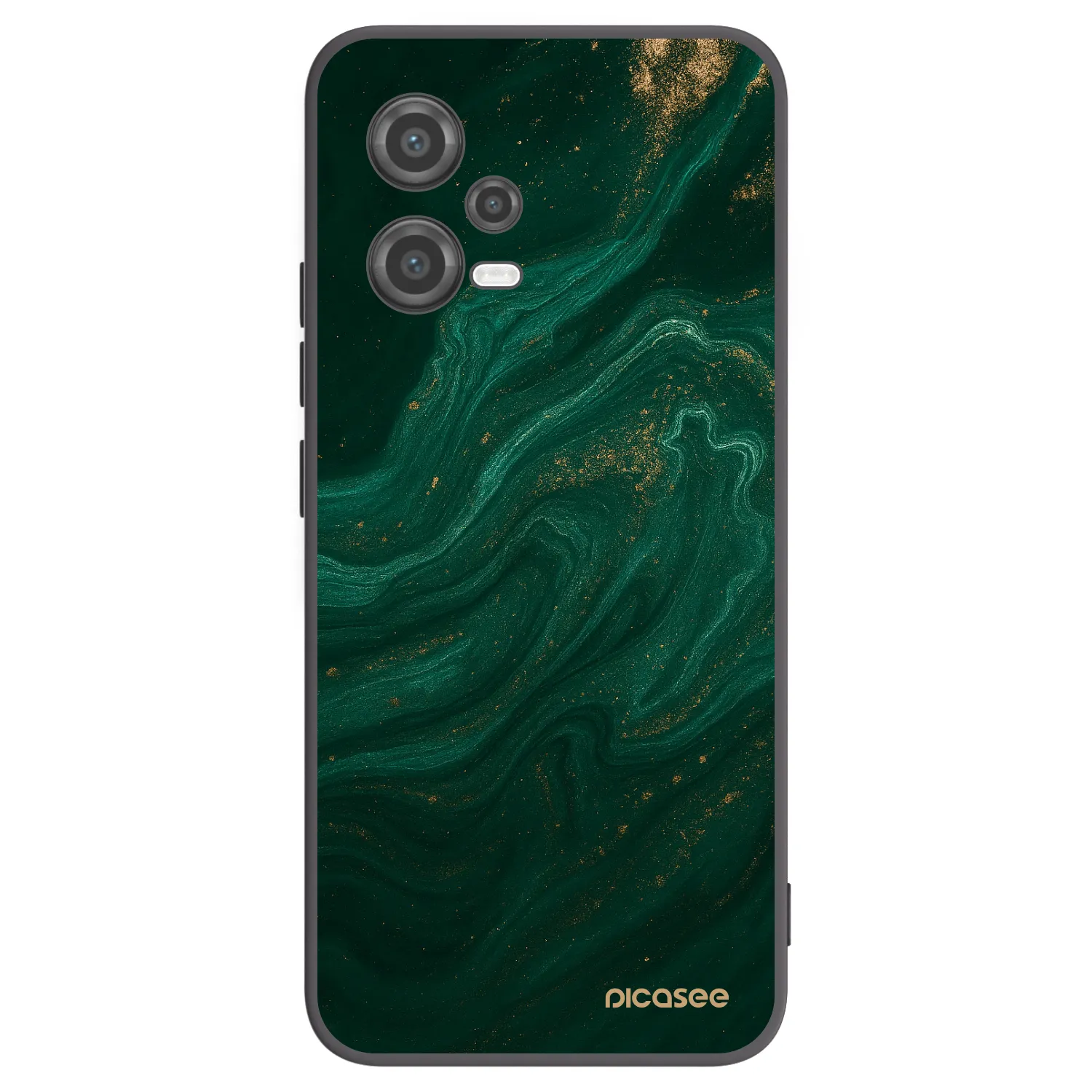 Picasee crna silikonska maskica za Xiaomi Poco X5 - Green