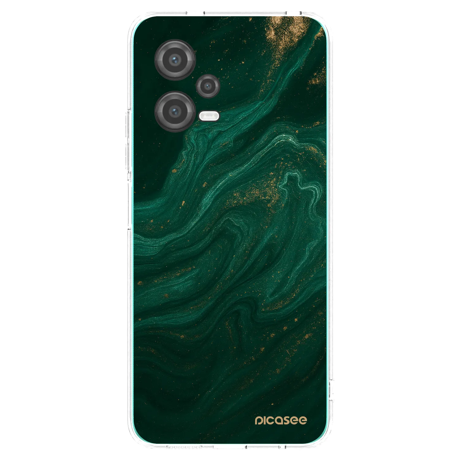 Picasee silikonska prozirna maskica za Xiaomi Poco X5 - Green