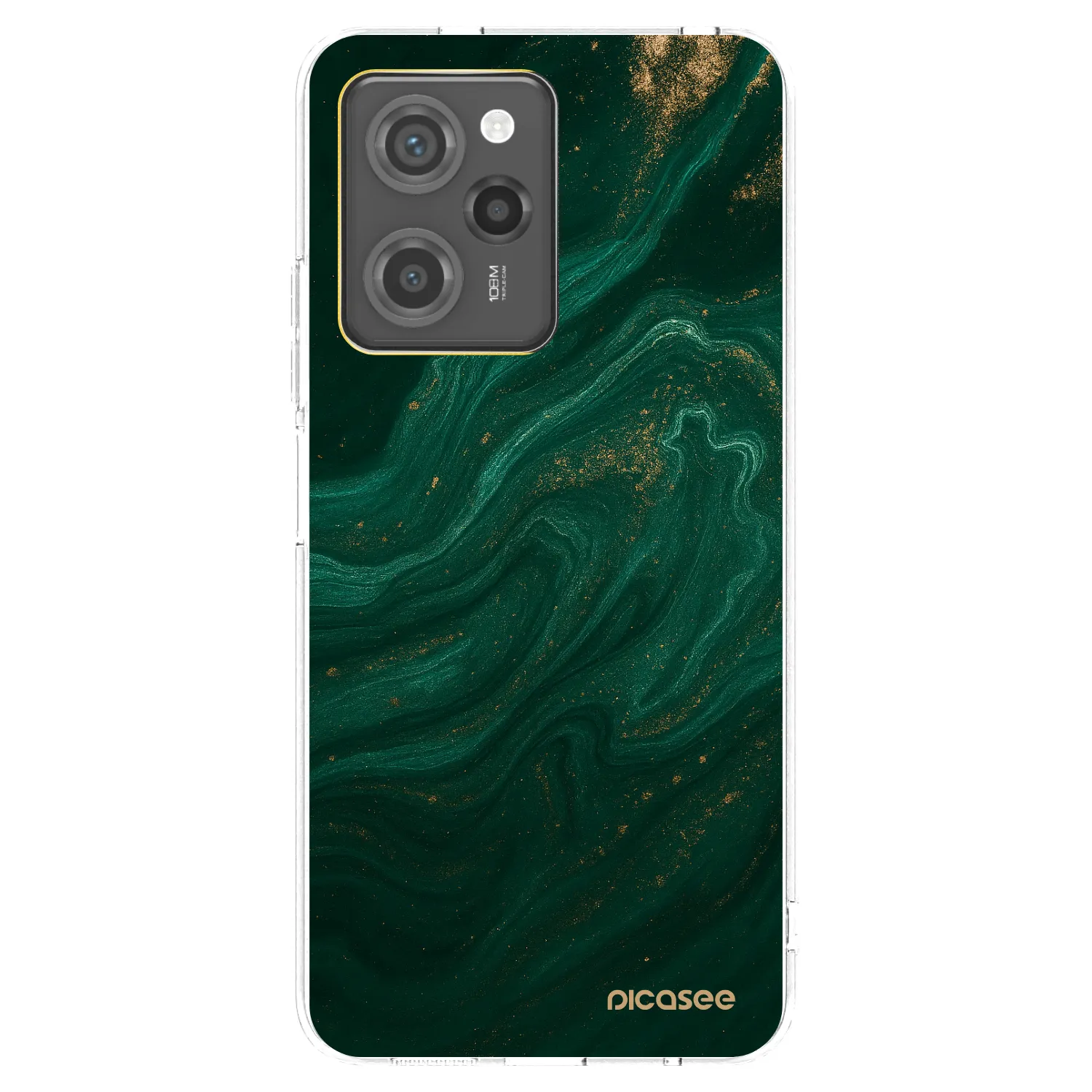 Picasee silikonska prozirna maskica za Xiaomi Poco X5 Pro - Green