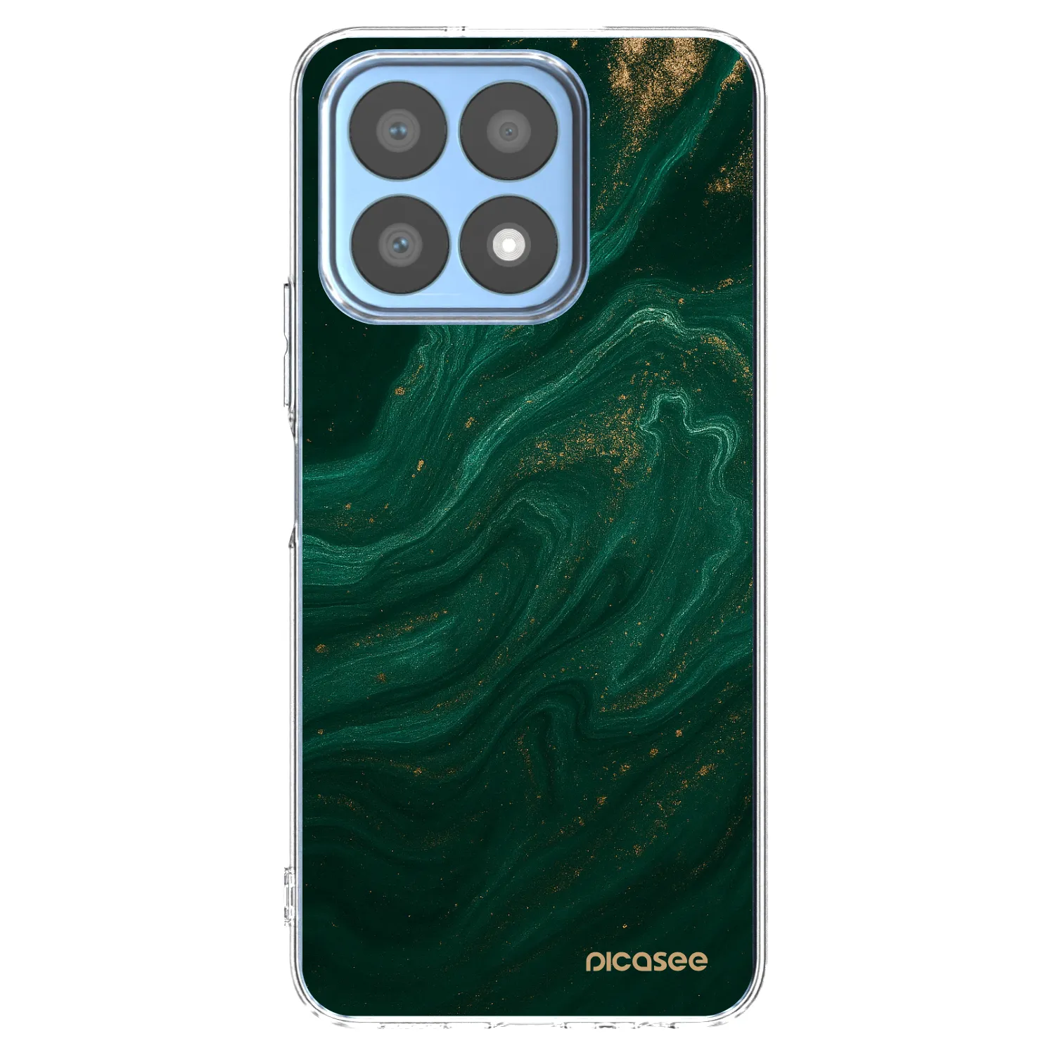 Picasee silikonska prozirna maskica za Honor X8a - Green