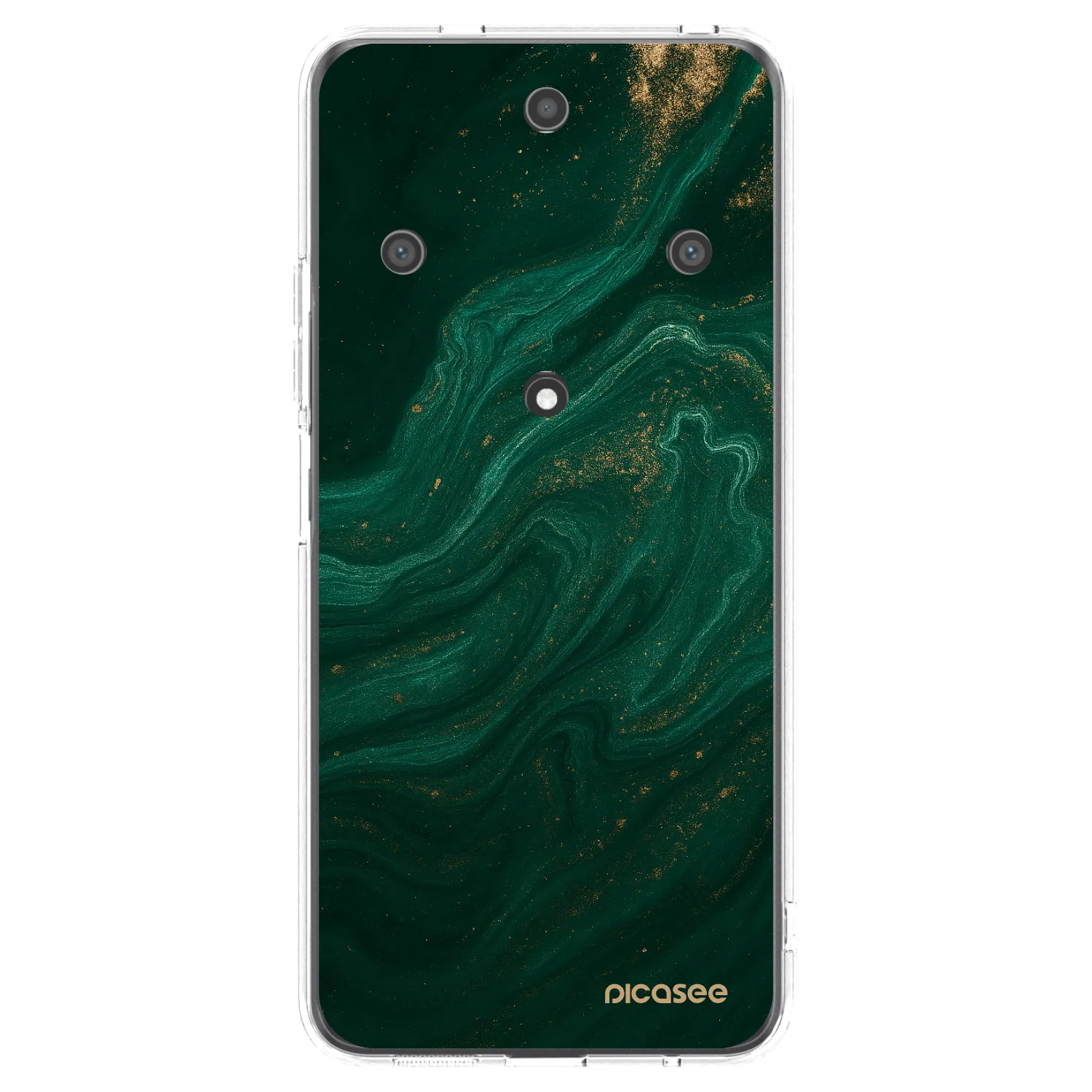 Picasee silikonska prozirna maskica za Honor Magic5 Lite 5G - Green