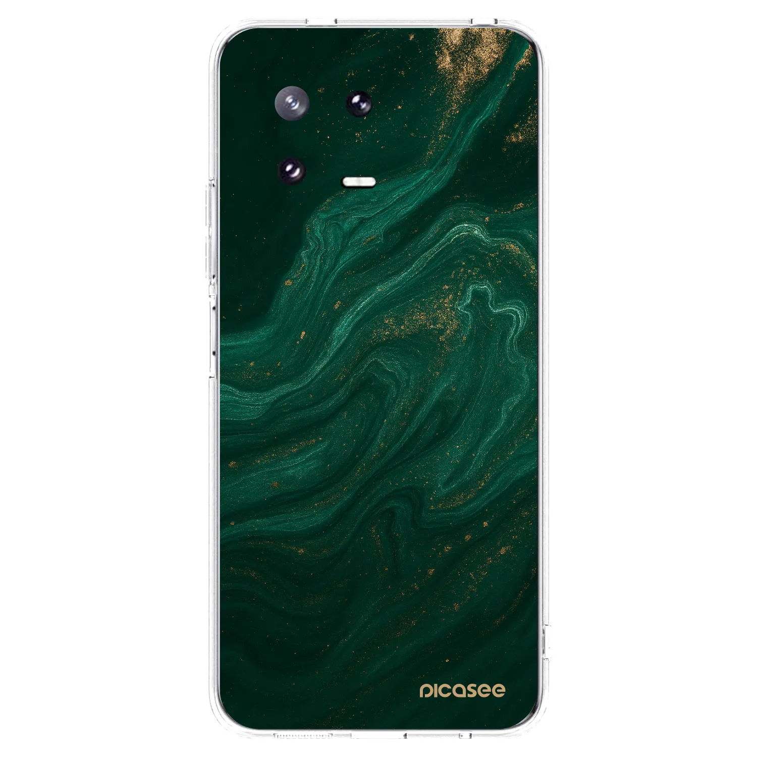 Picasee silikonska prozirna maskica za Xiaomi 13 Pro - Green