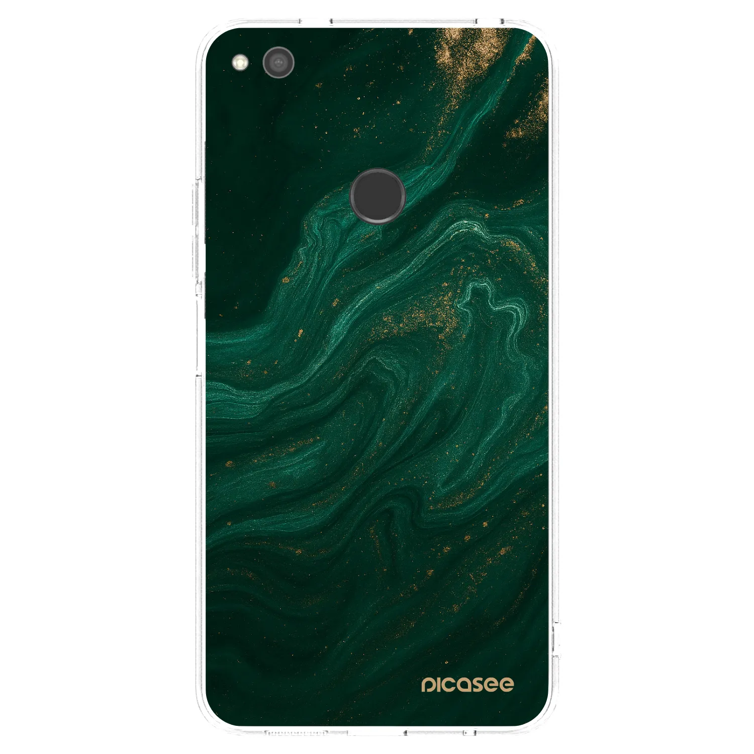 Picasee silikonska prozirna maskica za Huawei P9 Lite 2017 - Green