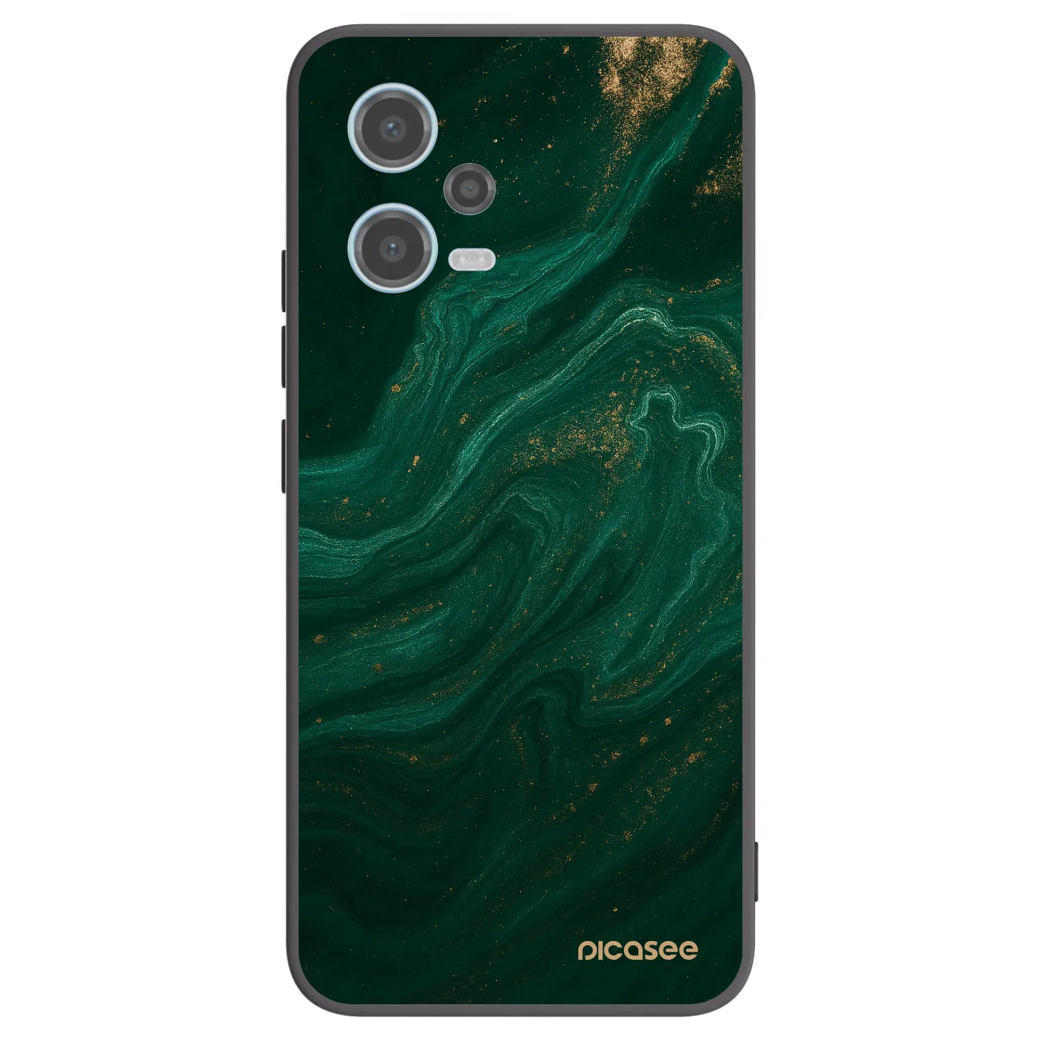 Picasee crna silikonska maskica za Xiaomi Redmi Note 12 5G - Green