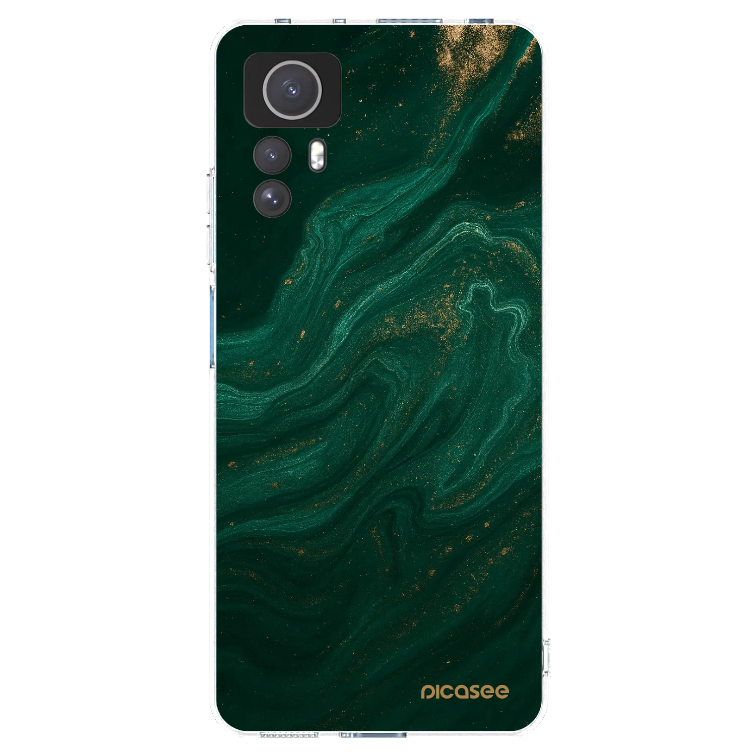 Picasee silikonska prozirna maskica za Xiaomi Redmi Note 12S - Green