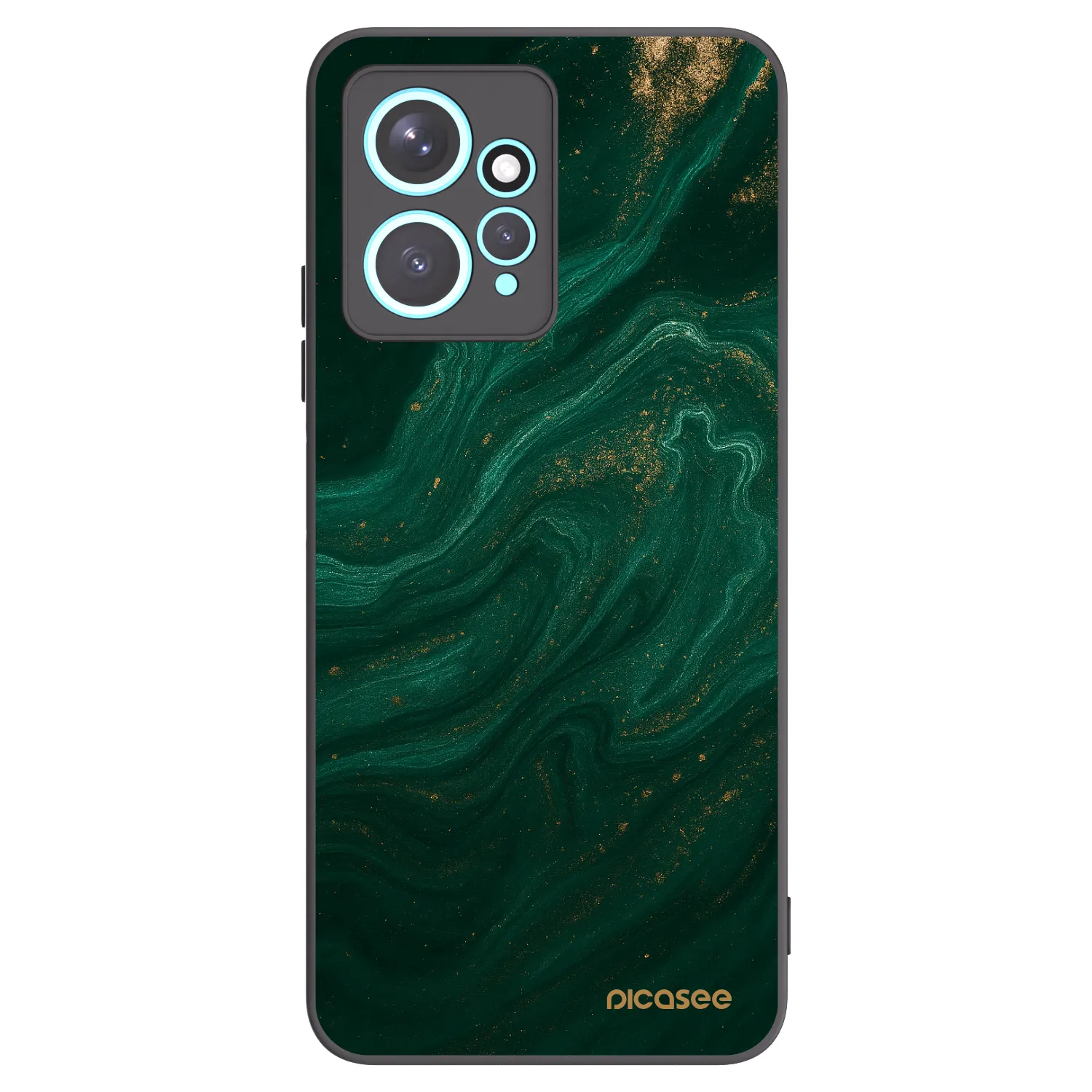 Picasee crna silikonska maskica za Xiaomi Redmi Note 12 4G - Green
