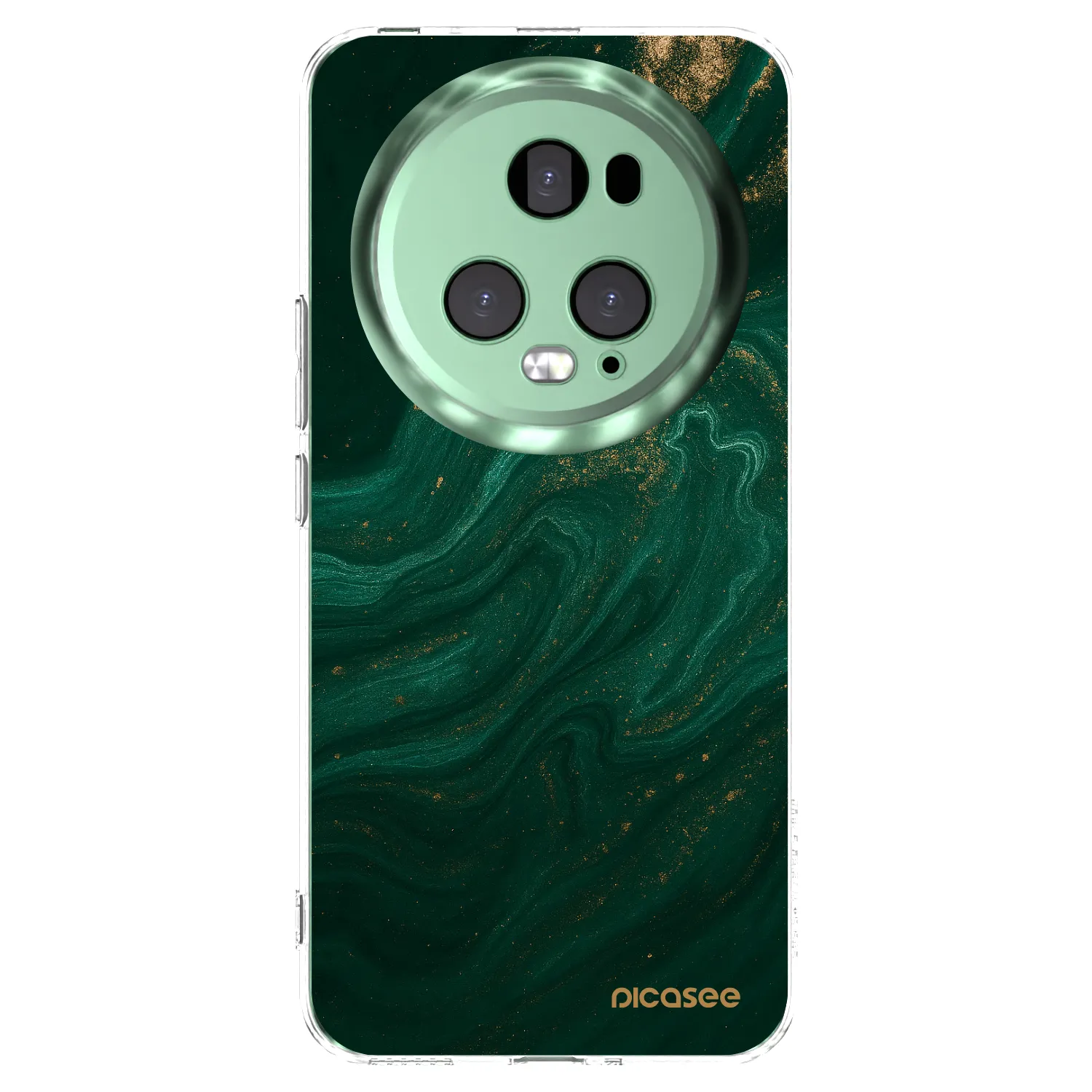 Picasee silikonska prozirna maskica za Honor Magic5 Pro - Green