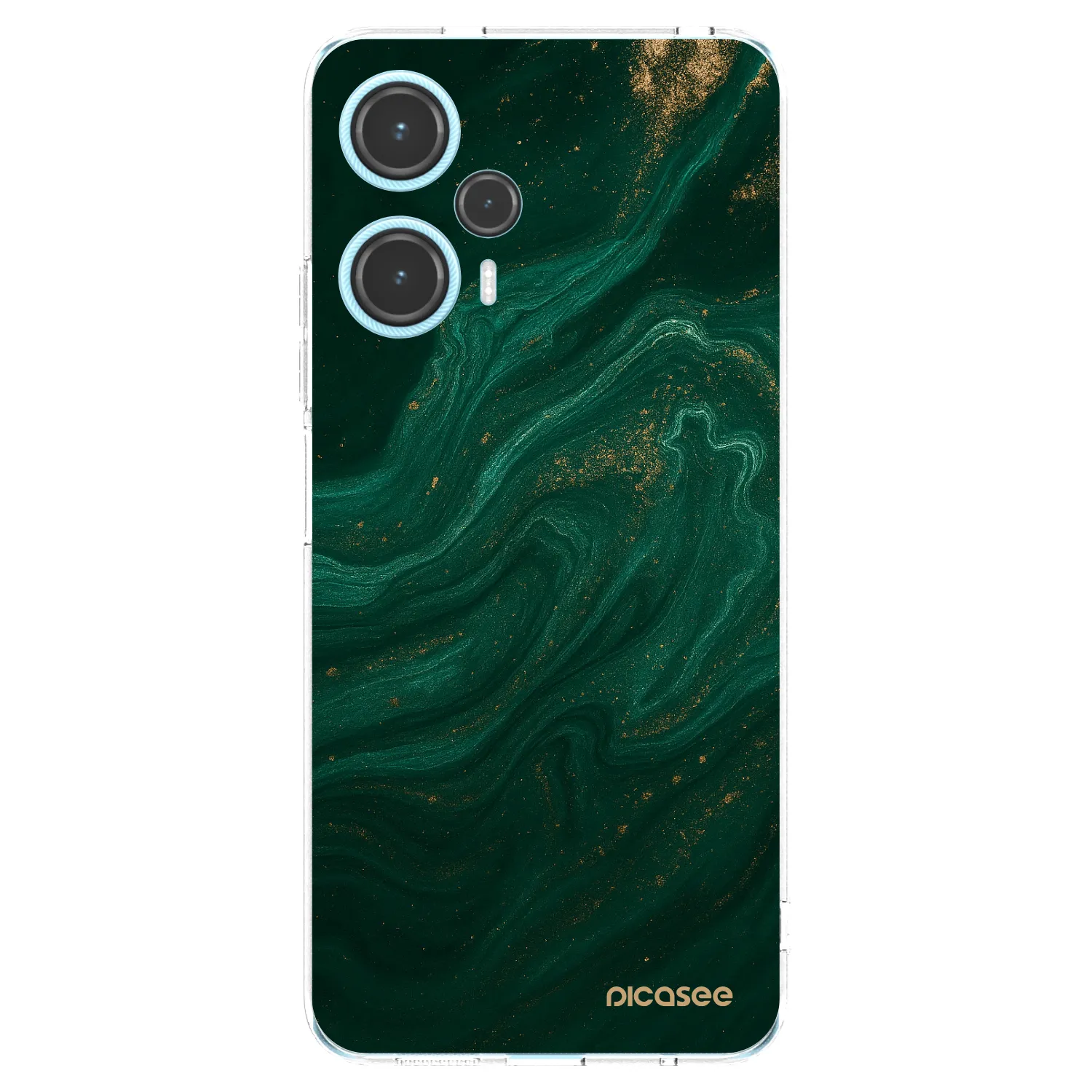 Picasee silikonska prozirna maskica za Xiaomi Poco F5 - Green