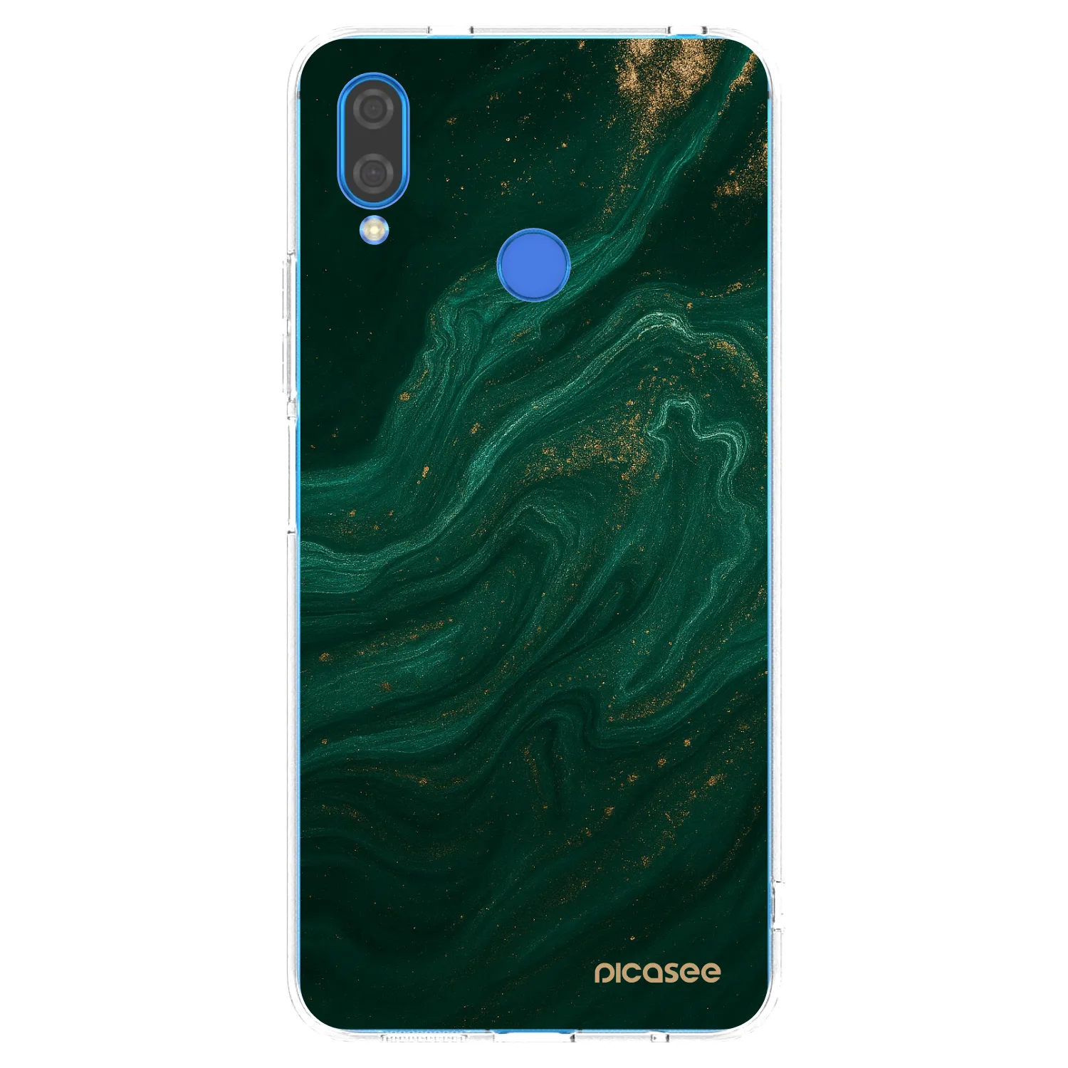 Picasee silikonska prozirna maskica za Huawei Nova 3 - Green