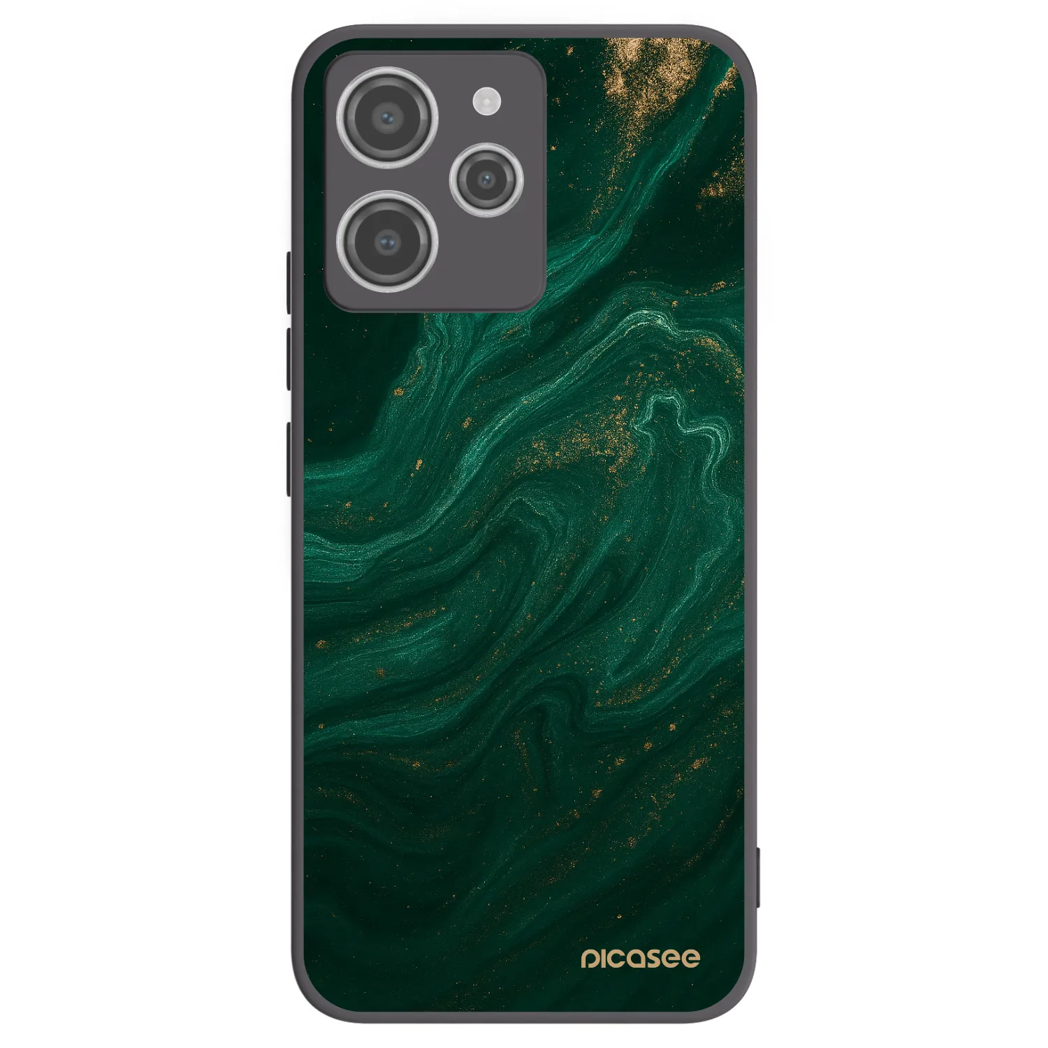 Picasee crna silikonska maskica za Xiaomi Redmi 12 4G - Green