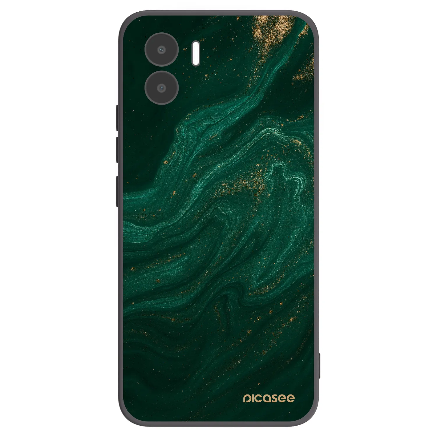 Picasee crna silikonska maskica za Xiaomi Redmi A2 - Green