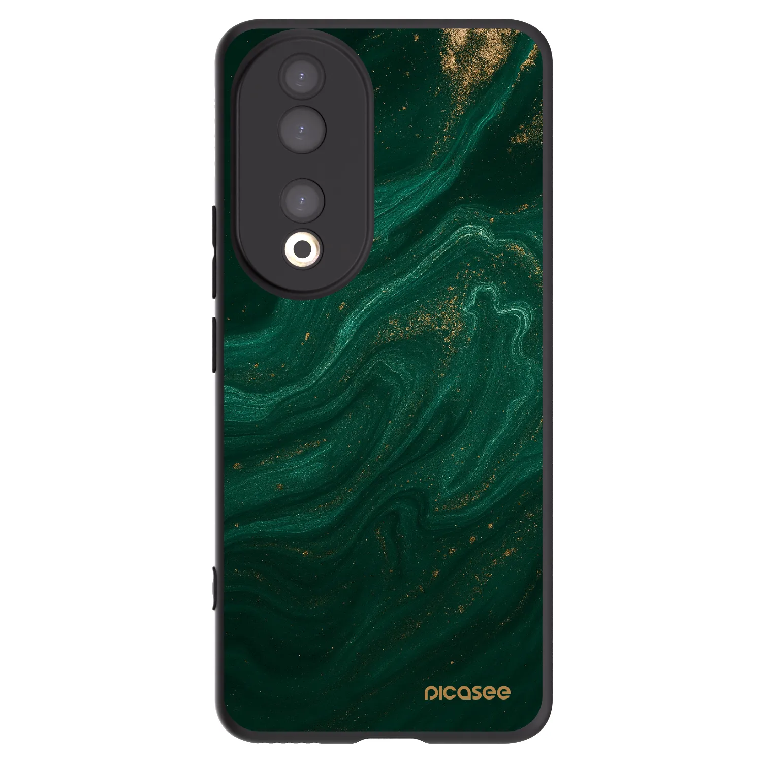 Picasee crna silikonska maskica za Honor 90 5G - Green