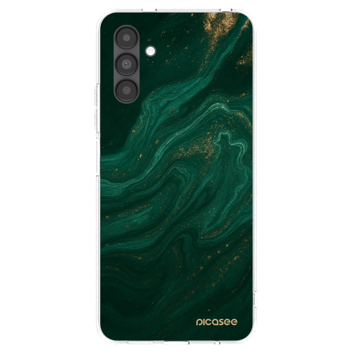 Picasee silikonska prozirna maskica za Samsung Galaxy A04s A047F - Green
